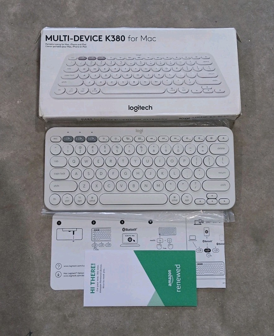 Logitech Pebble K380S keyboard multi-device PC, Laptop, Windows, Mac, iPad OS