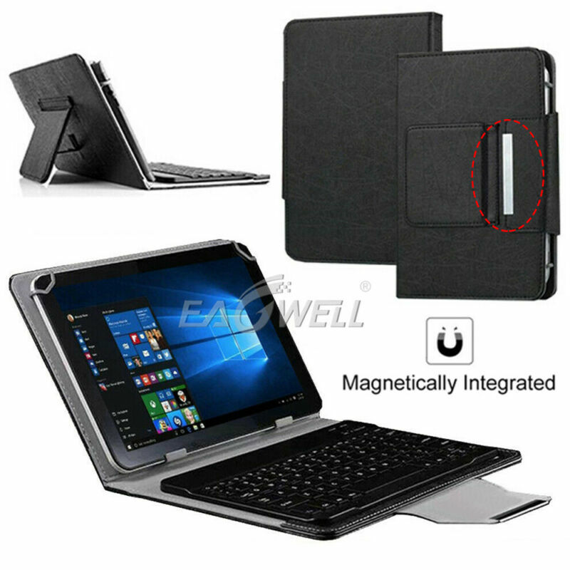 US For Onn 7" 8" 10.1" inch Android Tablet Bluetooth Keyboard Leather Case Cover