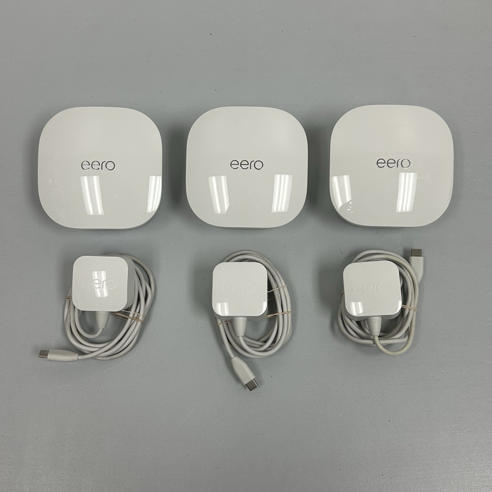 Eero J010001 Mesh WiFi Router System 3 Pack Dual Band AC 3 Nodes