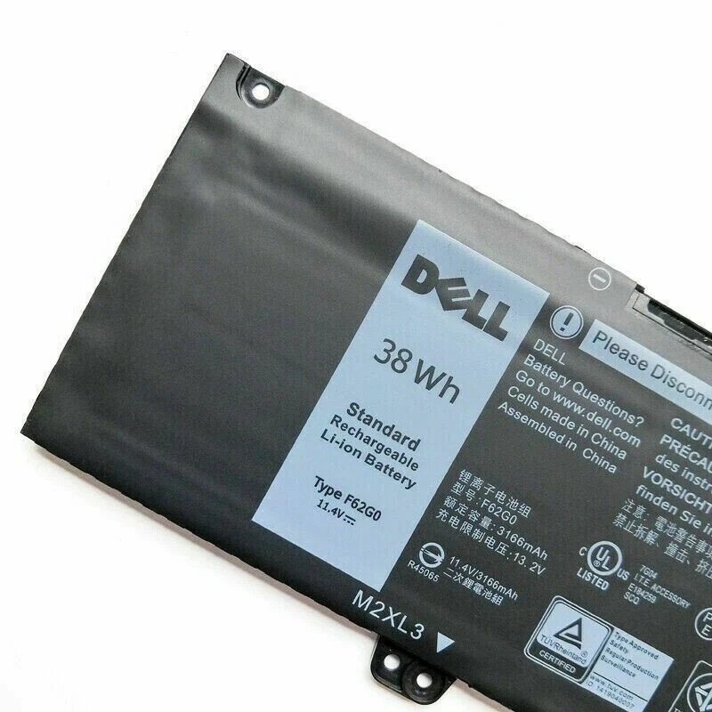 NEW OEM 38WH F62G0 Battery For Inspiron 13 7000 i7373 7373 7386 2-in-1 39DY5  US