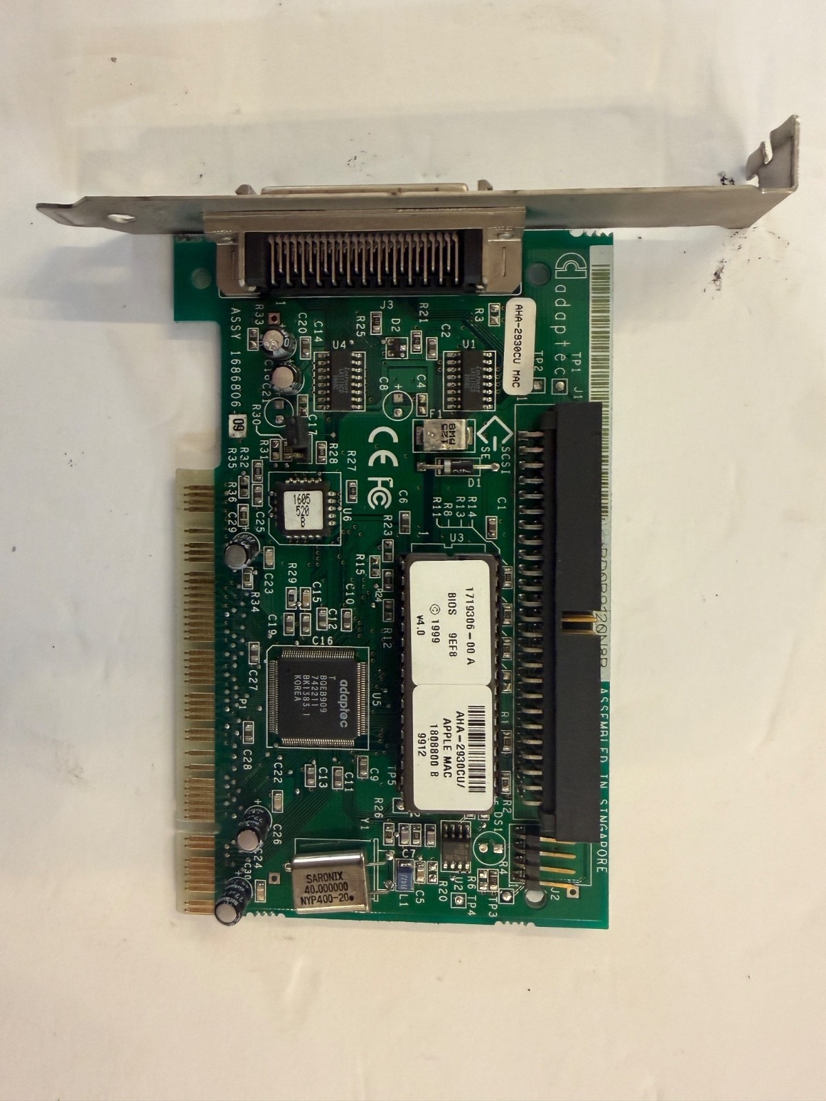 Adaptec AHA-2930CU/MAC PCI SCSI Controller Card Apple Power Mac G3 Vintage