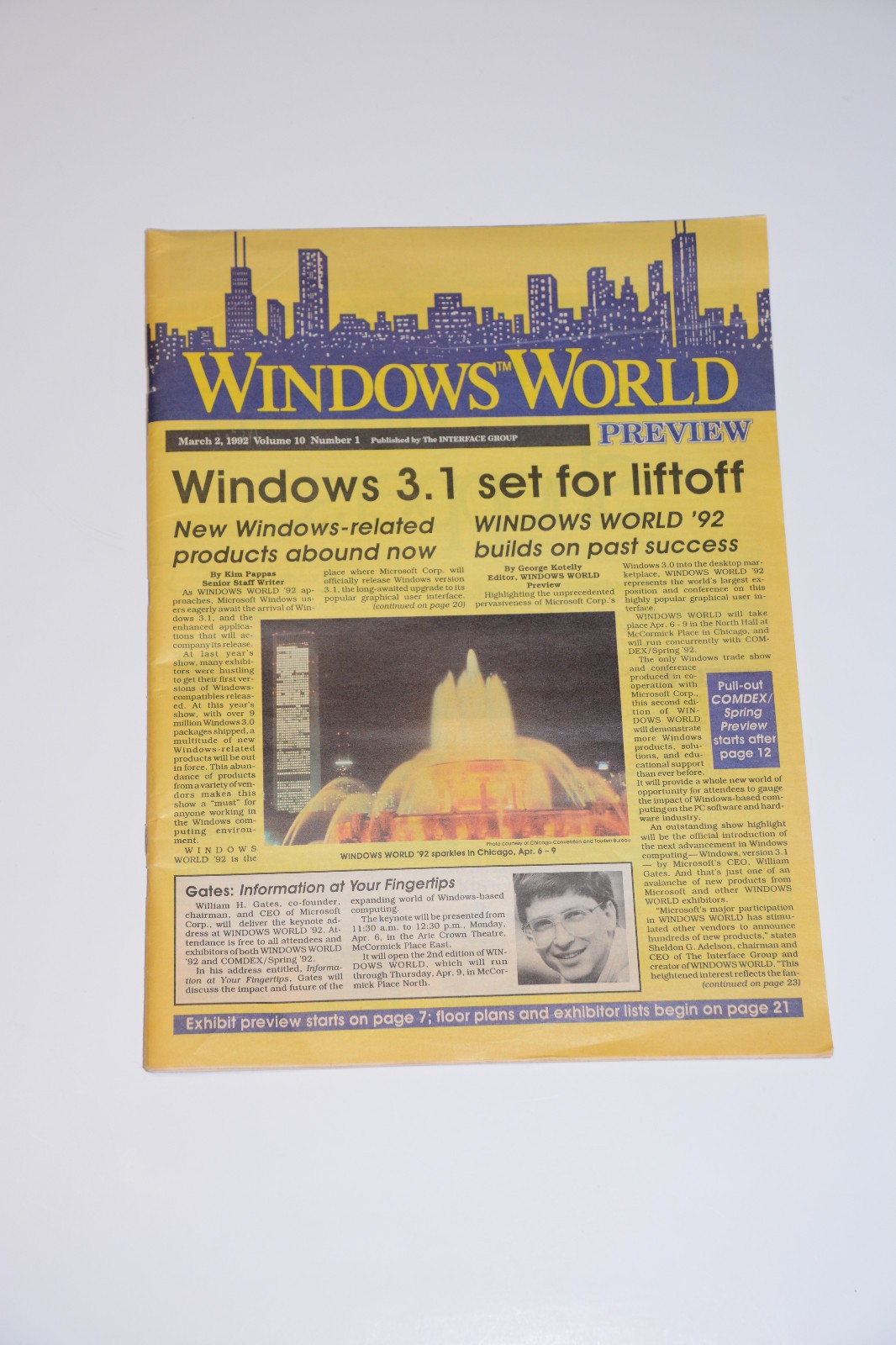 Windows World / COMDEX 1992 Chicago Full Preview Magazine - Good Condition