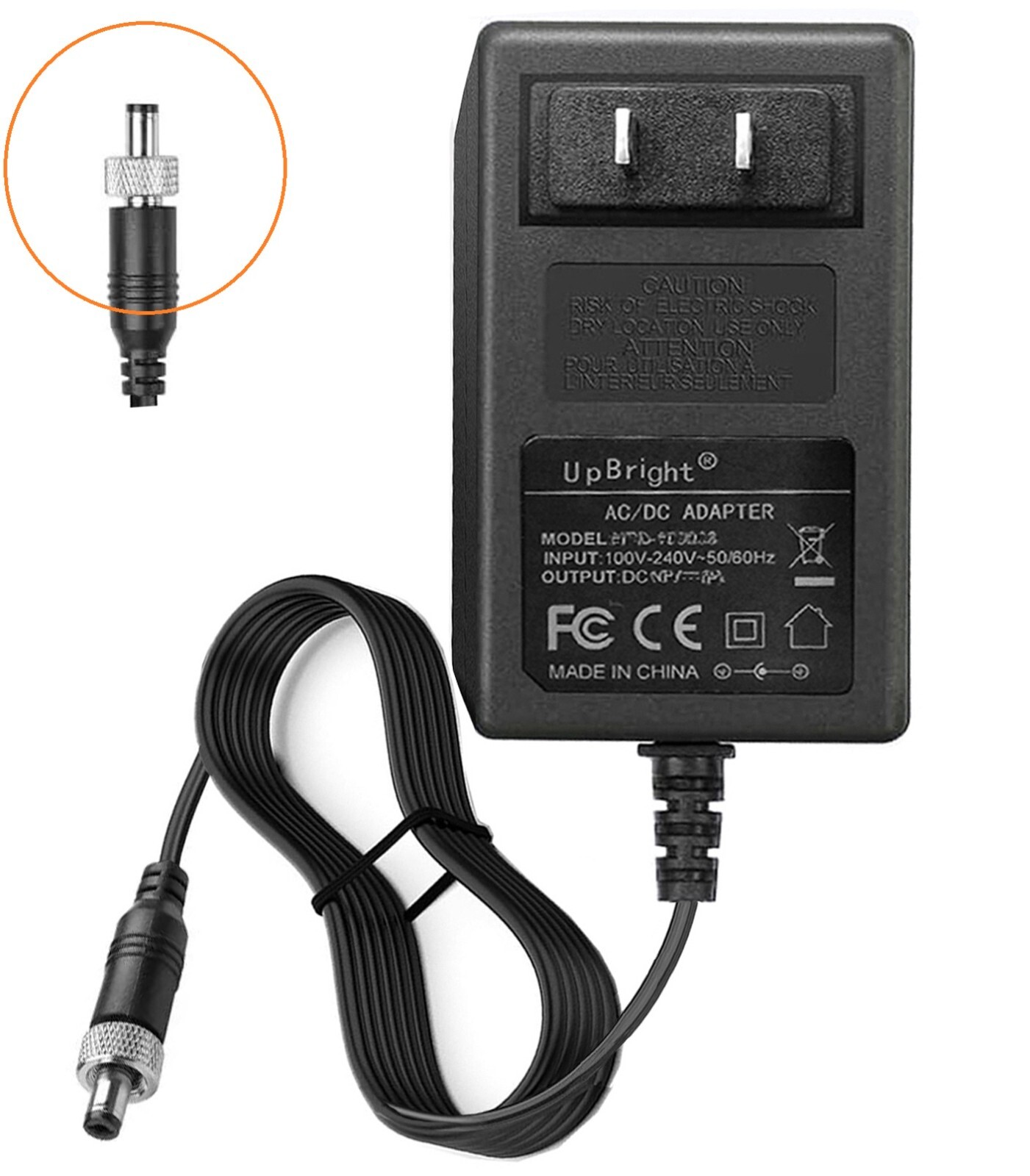 AC Adapter w/Locking for Antelope Audio Zen Studio Z-Rack Portable USB Interface