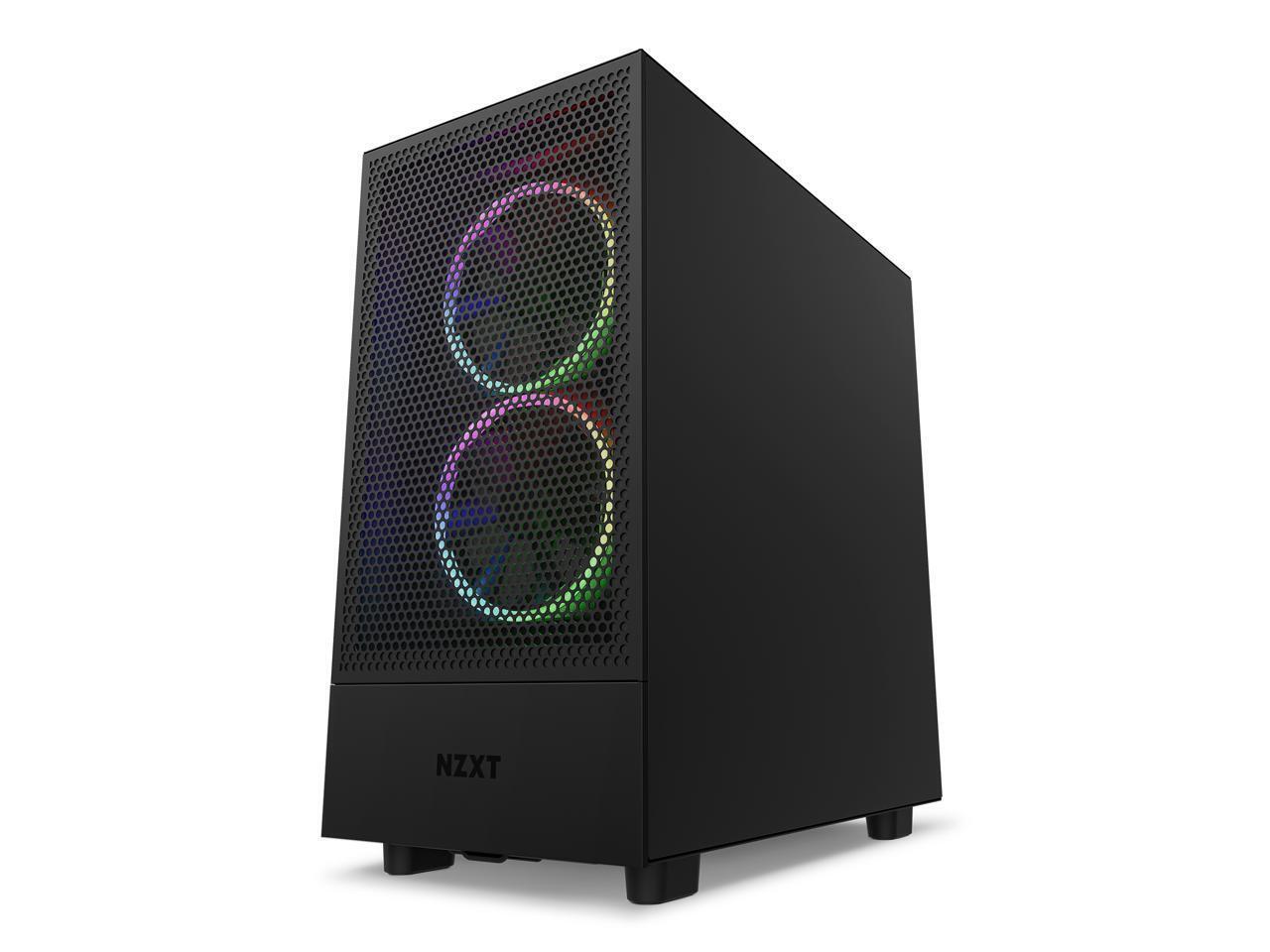 NZXT H5 Flow Compact Mid-Tower Airflow Case (cc-h51fb-01) (cch51fb01)
