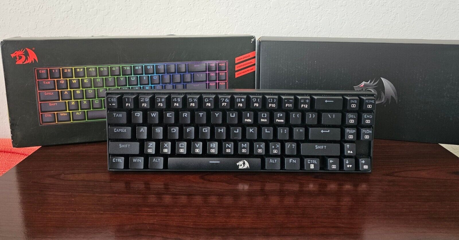 Redragon Deimos K599 Wireless RGB TKL 60% Mechanical Gaming Keyboard Red Switchs