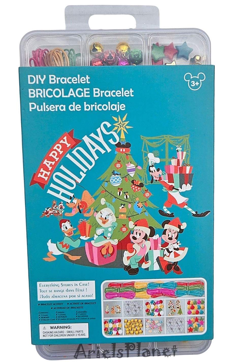 Disney Parks Mickey Mouse & Friends Happy Holidays DIY Bracelet Craft Kit