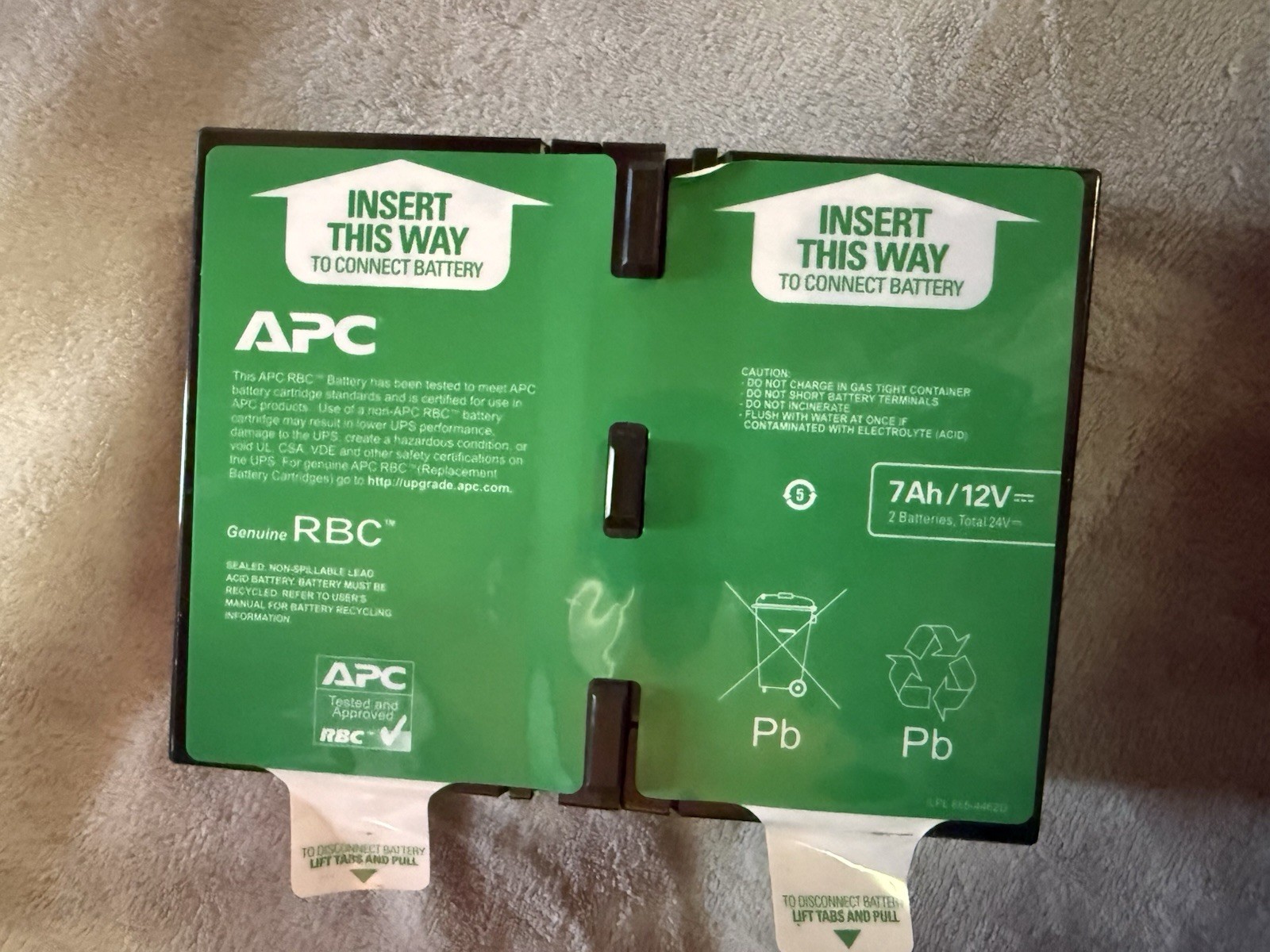 Powerwarehouse APCRBC123 compatible battery for APC