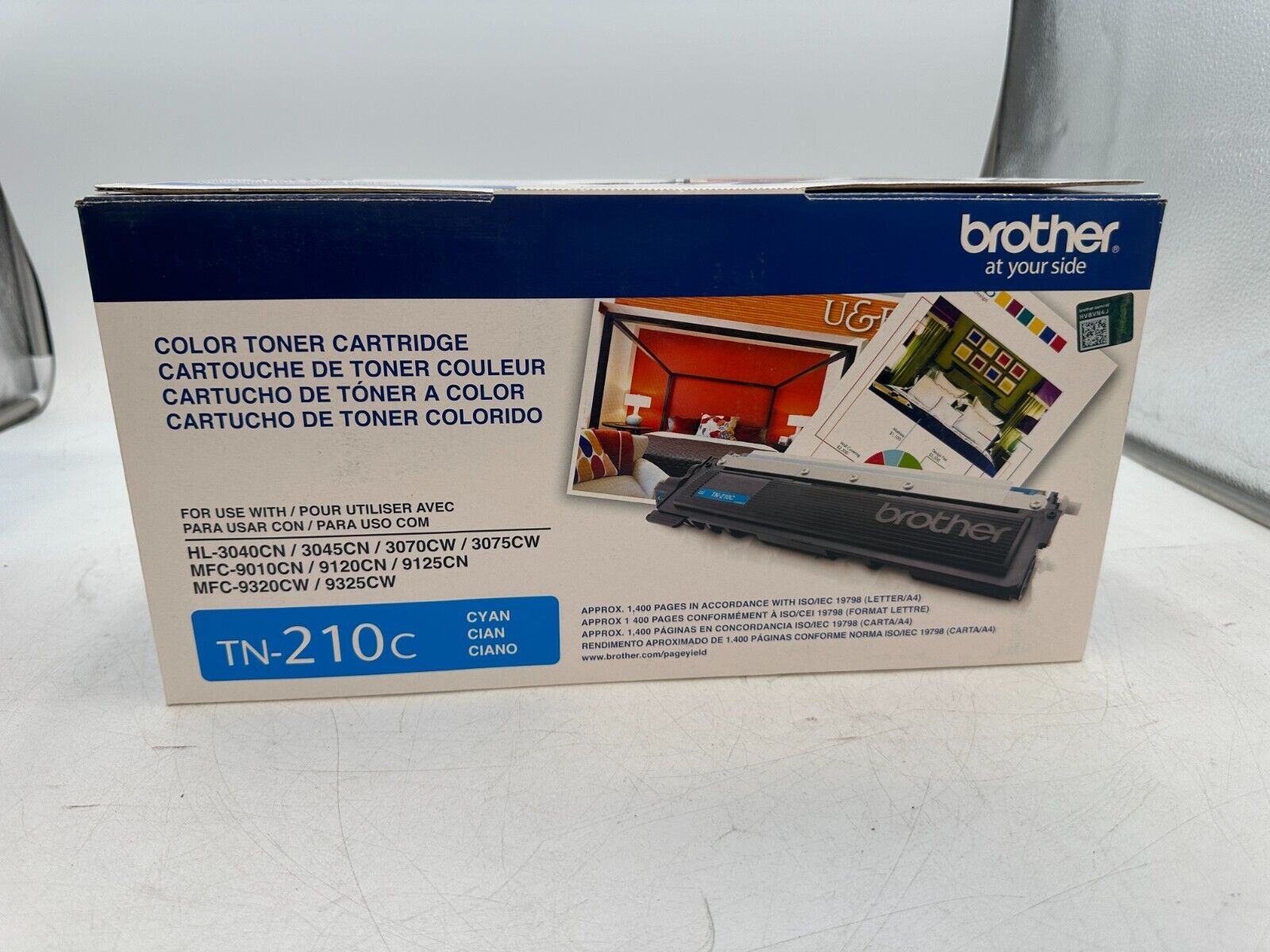 Genuine Brother TN-210C Cyan Color Toner Cartridge - New in Box