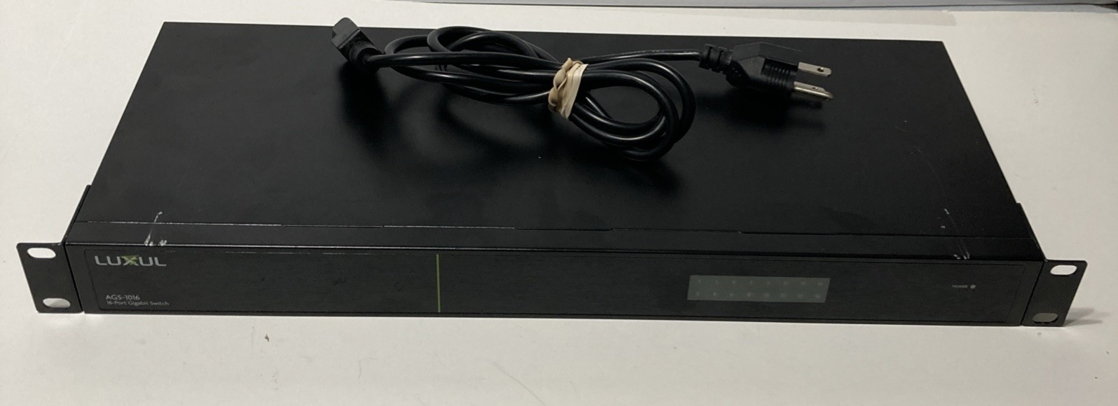 LUXUL AGS-1016 16-Port Gigabit Rack Mount Switch