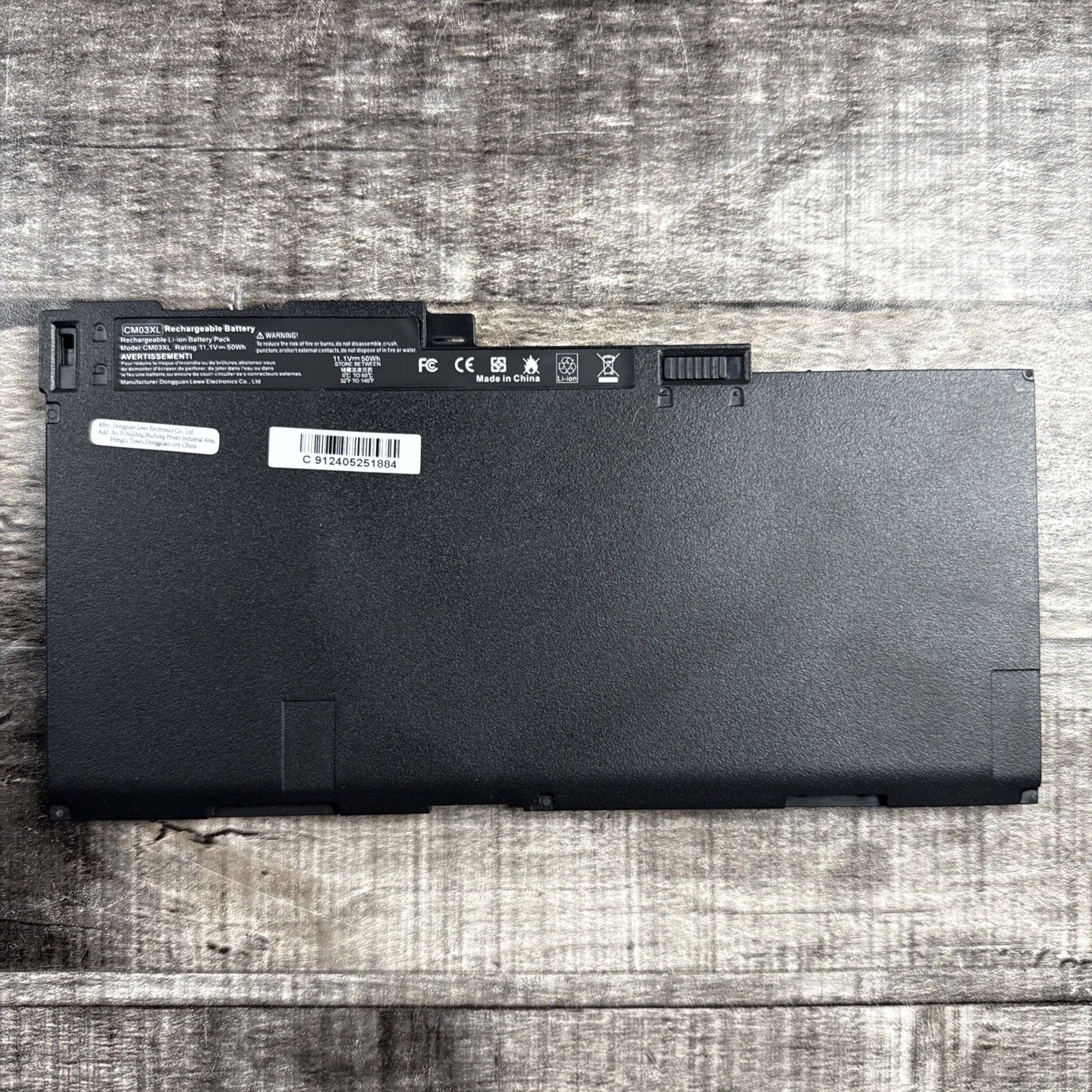 Laptop Battery CM03XL High Performance Recharge  Li-ion Open Box Damaged
