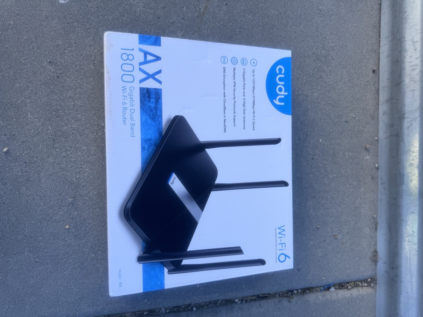 Cudy AX WiFi 6 Mesh Router, AX1800 2.4GHz, 5G Gigabit Wireless Internet Router