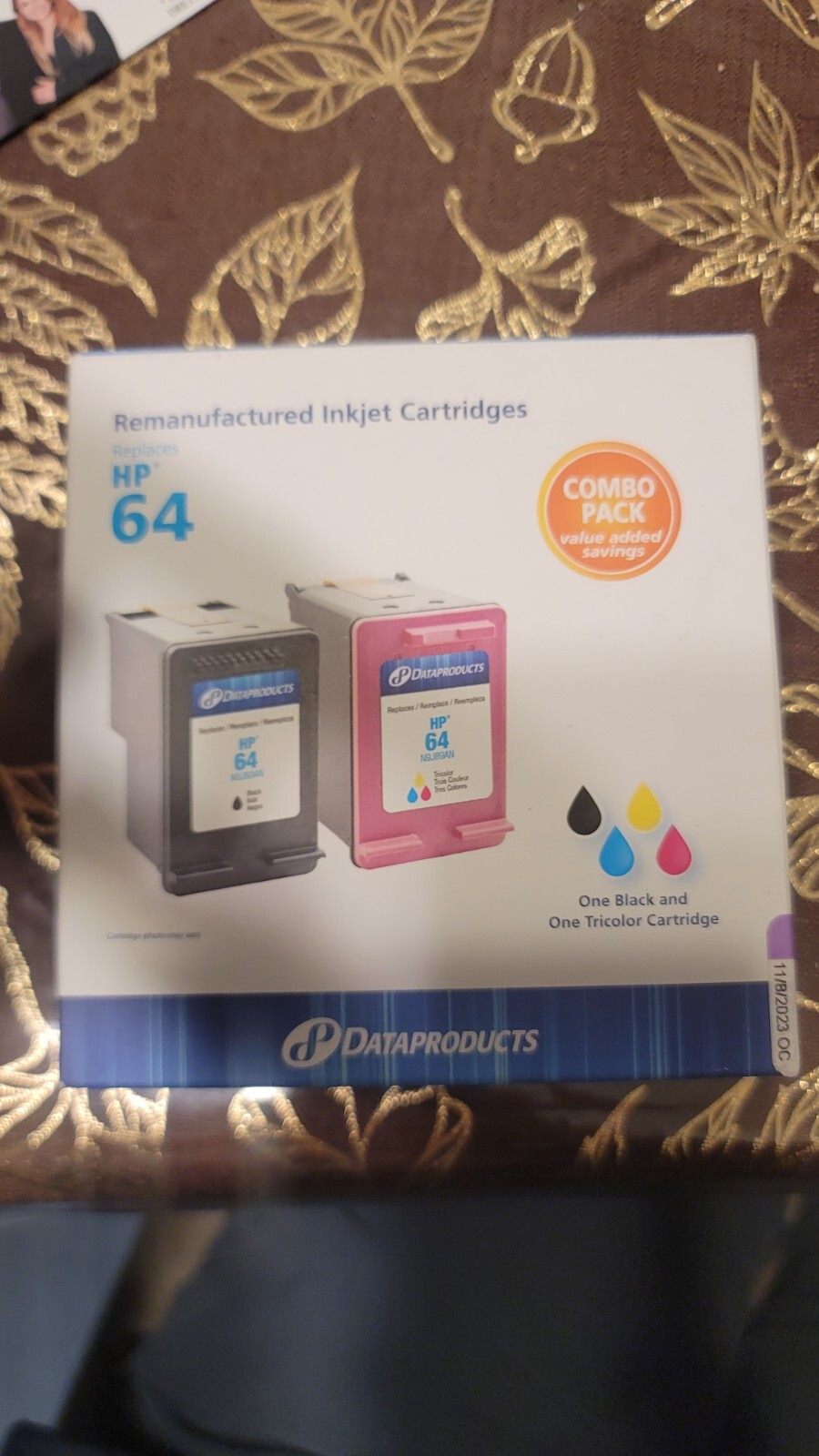 DATAPRODUCTS INKJET CARTRIDGES FOR HP64 1 TRI-COLOR & 1 BLACK INK