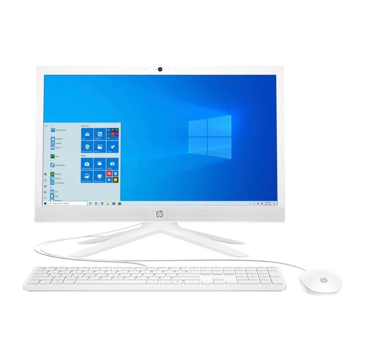 HP  All-in-one-21-b0024 AMD A4-9125 7th Gen 128gb Ssd - 20.7'"- Snow White...