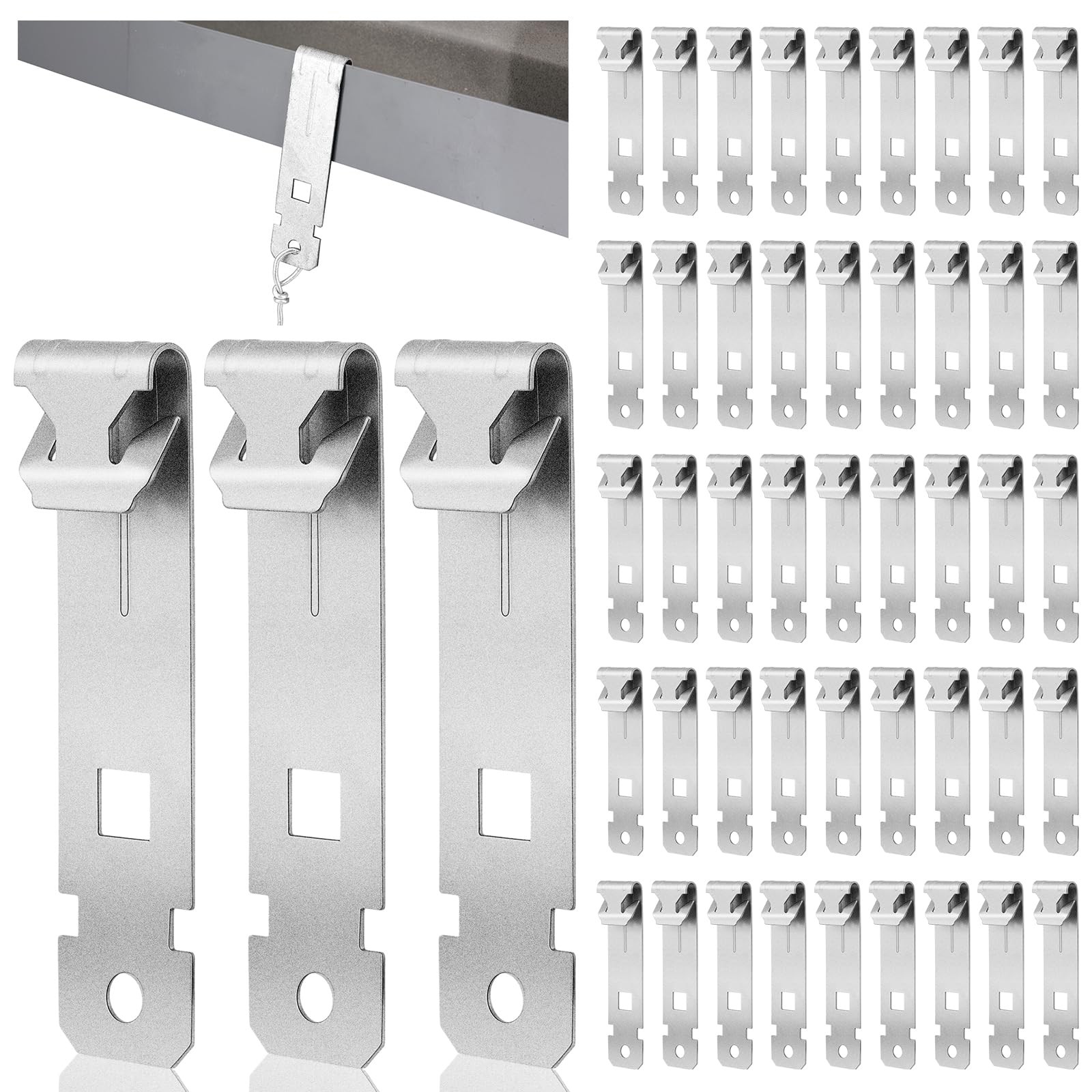 50 Pcs C Purlin Clips for Vertical Flanges 1/8" - 1/4" Thick Hardware Clamp V.