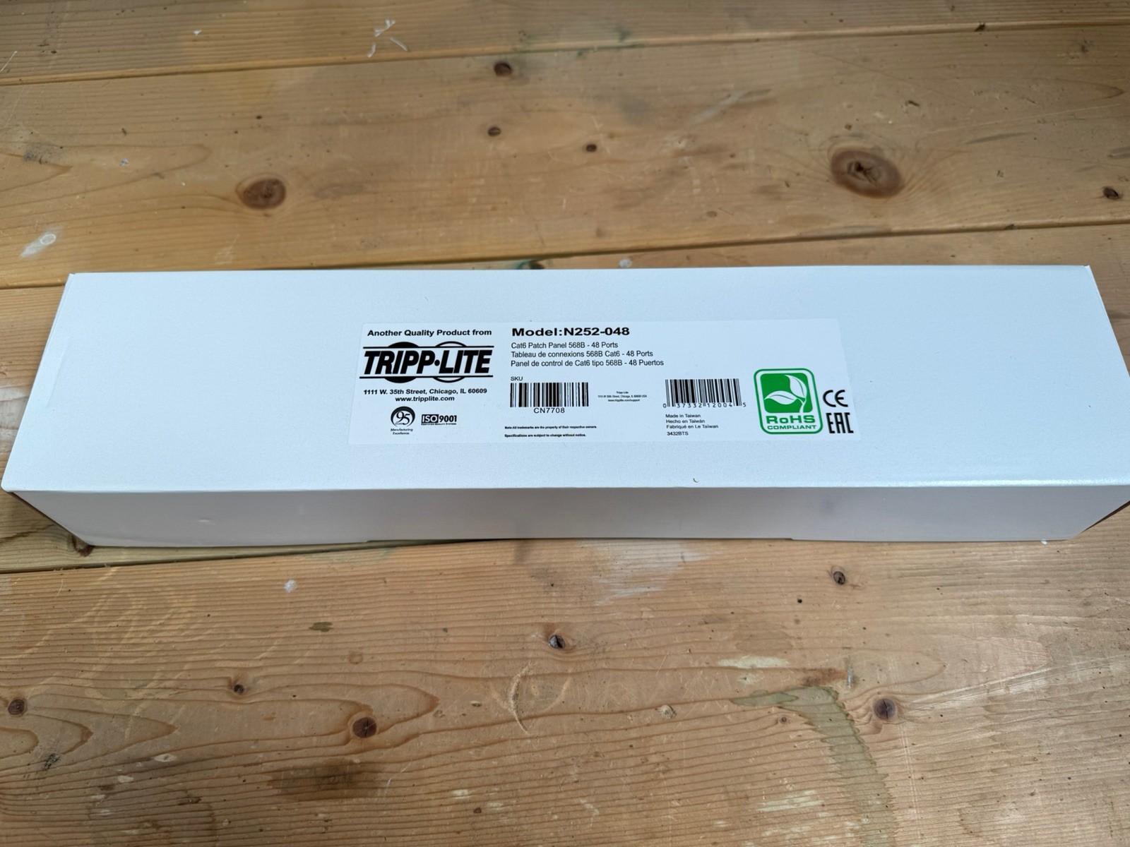 Tripp Lite Series 48-Port Cat6 Patch Panel - UTP, 110 Punch Down, RJ45, 2U, TAA