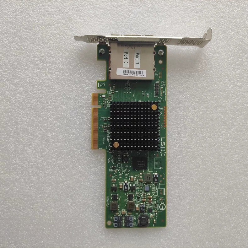 Dell LSI SAS9207-8E External HBA, PCIe 3.0, 8-port (SFF-8088). Quick delivery