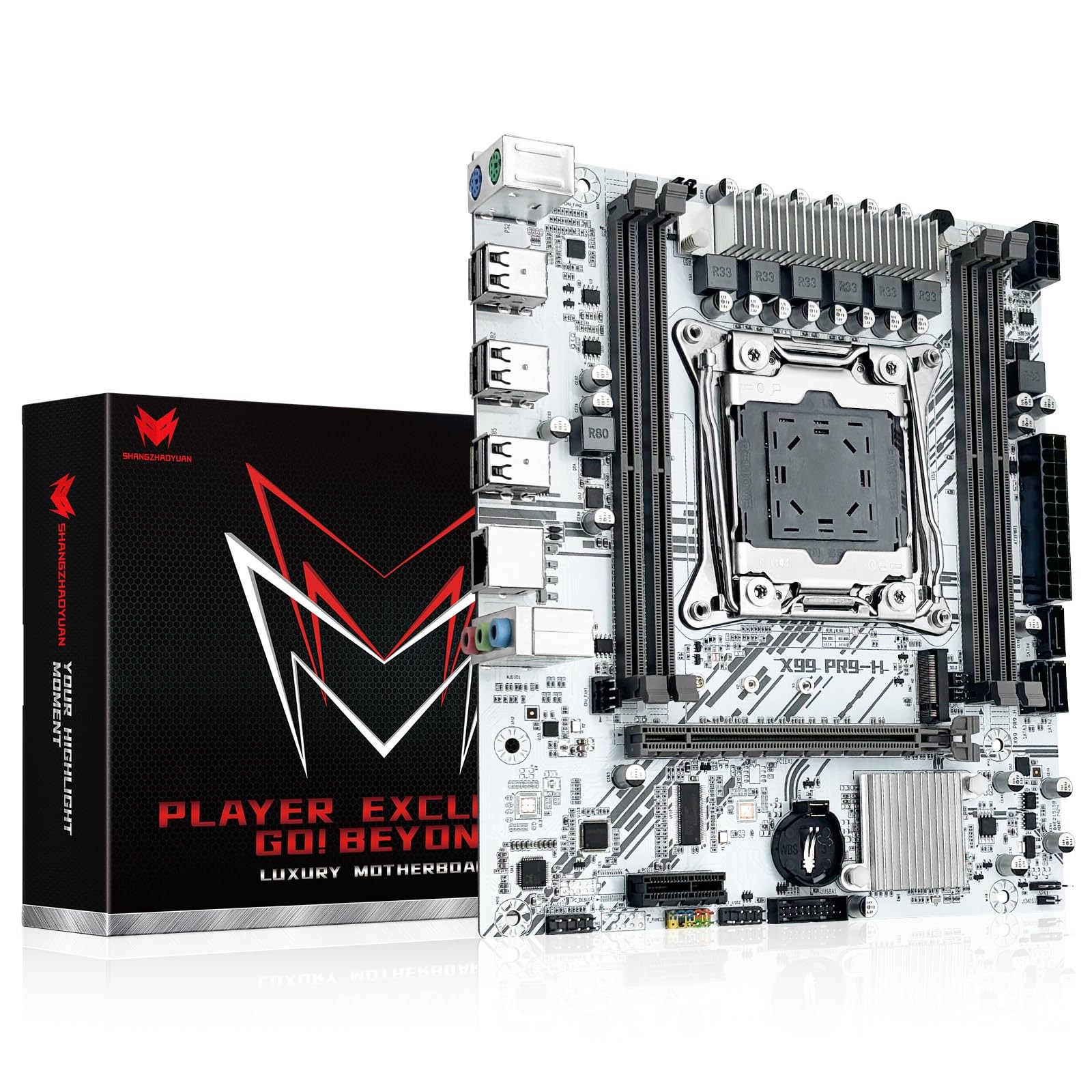 X99 LGA 2011-3 Motherboard for Intel Xeon E5 V3/V4 and Core i7 Series Process...