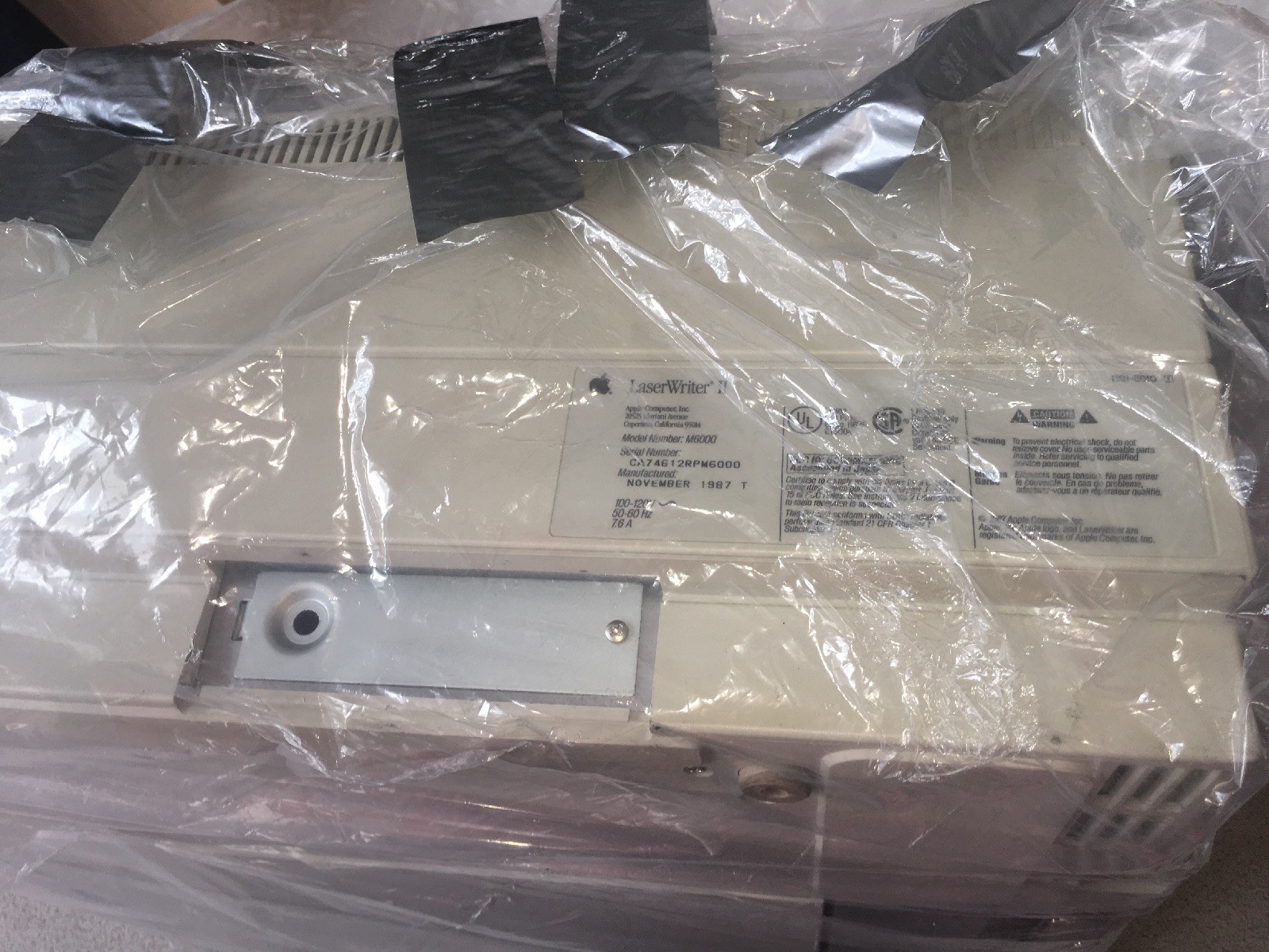 Vintage Apple Laserwriter II Model M6000-Very Rare