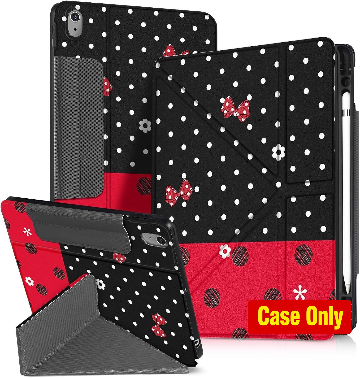Cute Cartoon Case for 10.9 Inch iPad 10th Gen 2022 with Pen Holder - Fun Design
