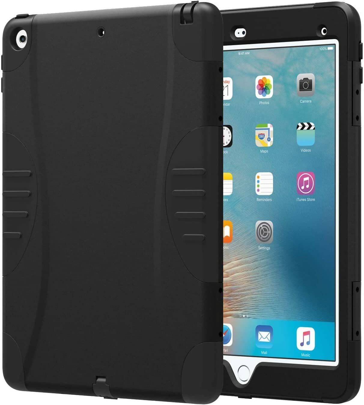 Verizon Rugged Heavy Duty Hybrid Case Built-In Screen Protector For iPad Pro 9.7