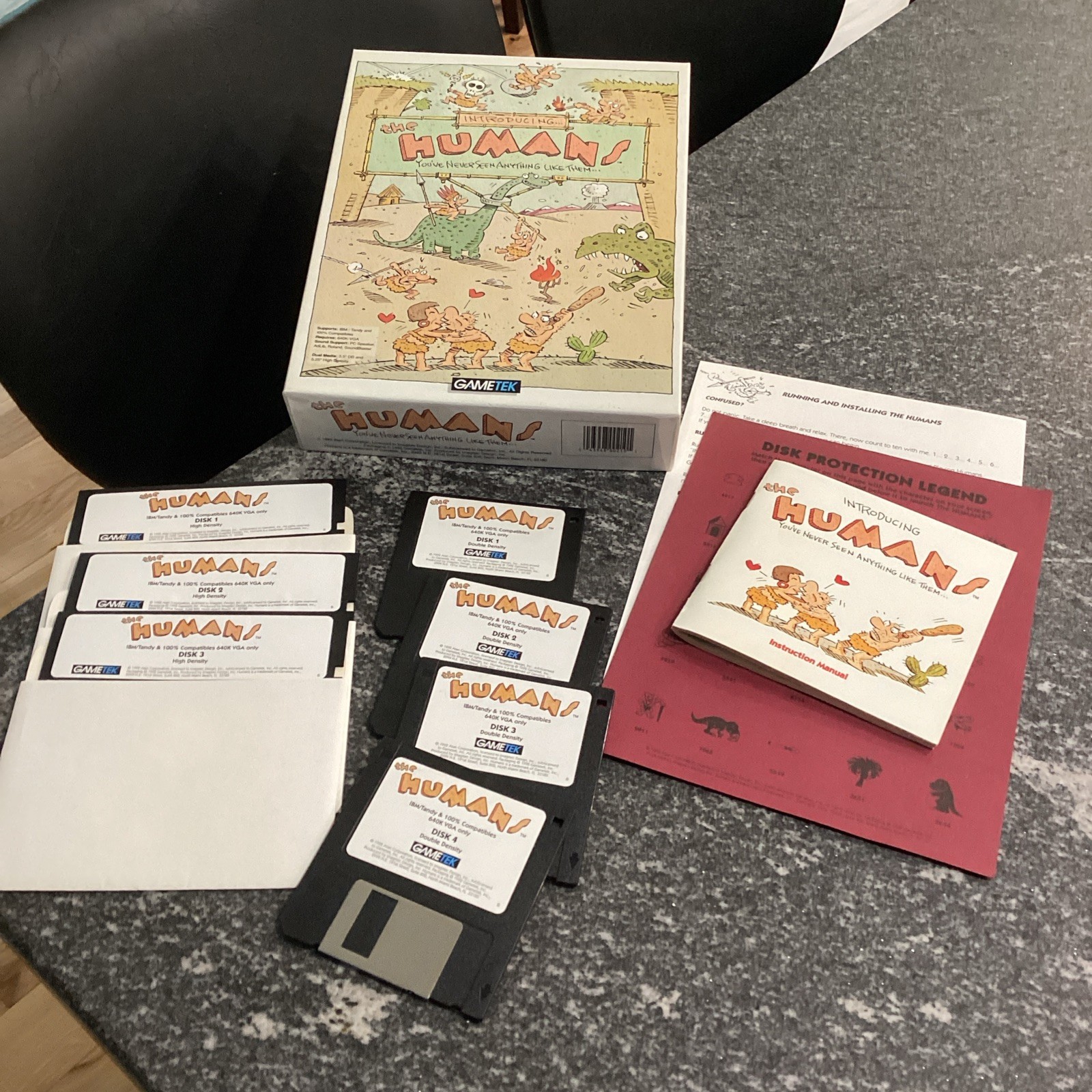Introducing The Humans  VINTAGE 1992 Gametek IBM/Tandy Incomplete 