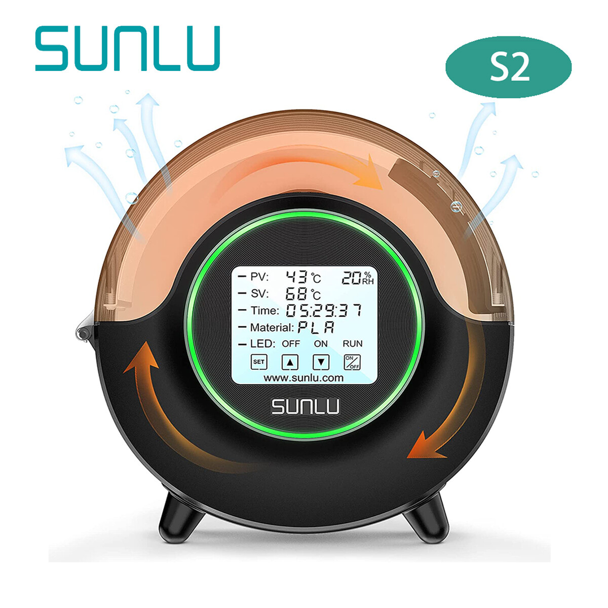 SUNLU Official Filament Dryer S1 Plus/S2/S4,For PLA PETG Filament Dryer Box Lot
