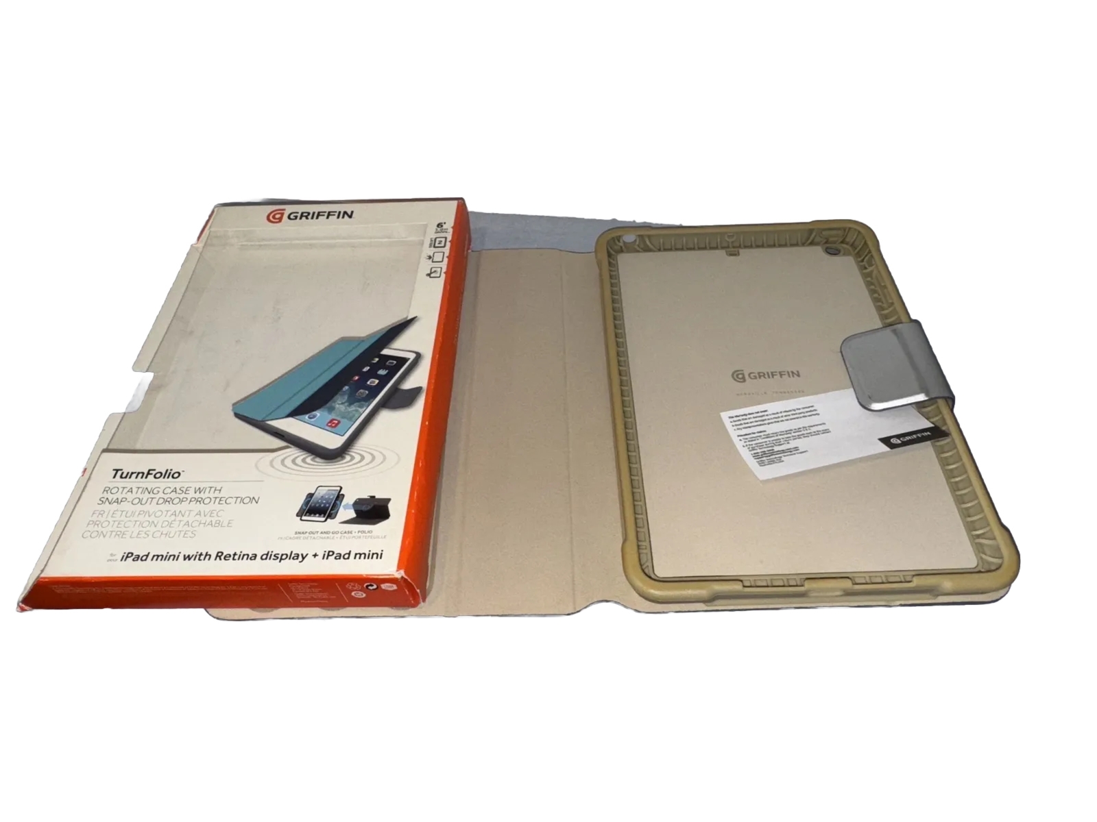 iPad Mini - Griffin Turnfolio Rotating Case With Snap-Out Drop Protection