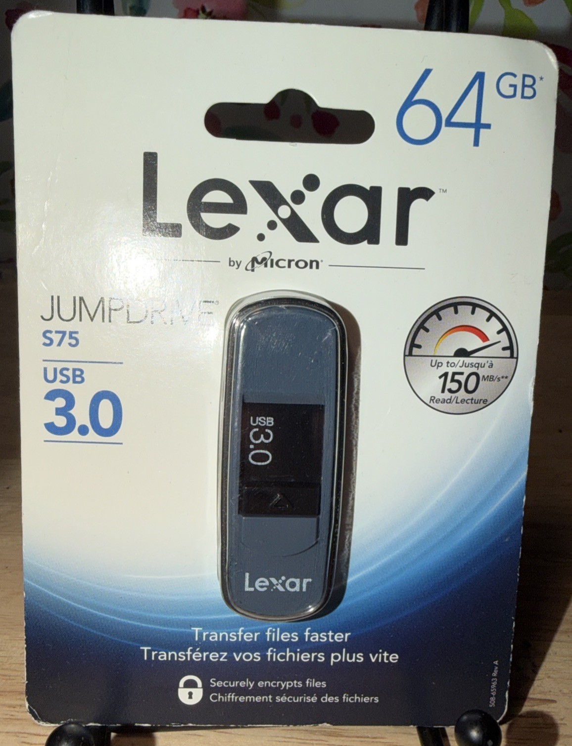 New - Lexar 64 GB JumpDrive S75 USB 3.0 - USB Stick Flash Drive