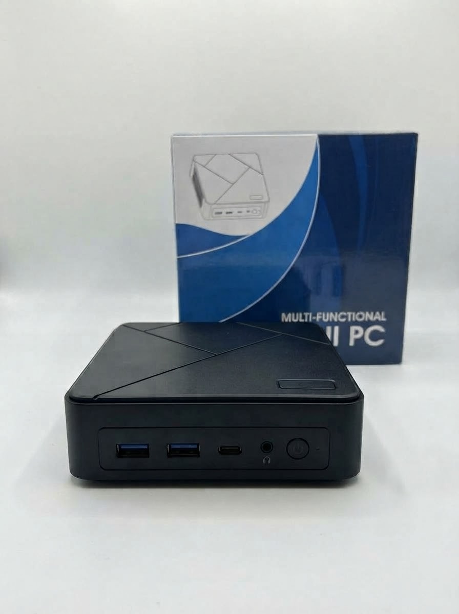 MULTI-FUNTIONAL MINI PC COMPACT DESTOP COMDUTER BLACK SMALL FORM FACTOR MEDIA
