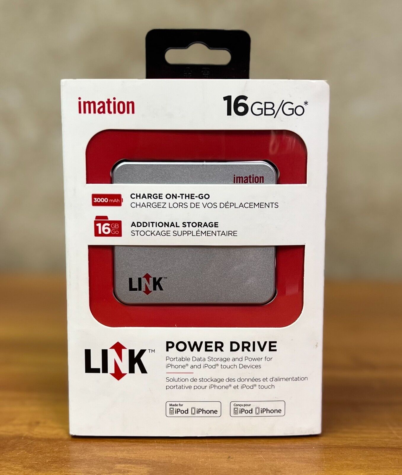 Imation 16GB Power and Data Storage for iPhone, iPad, iPod Touch Devices 29814 .