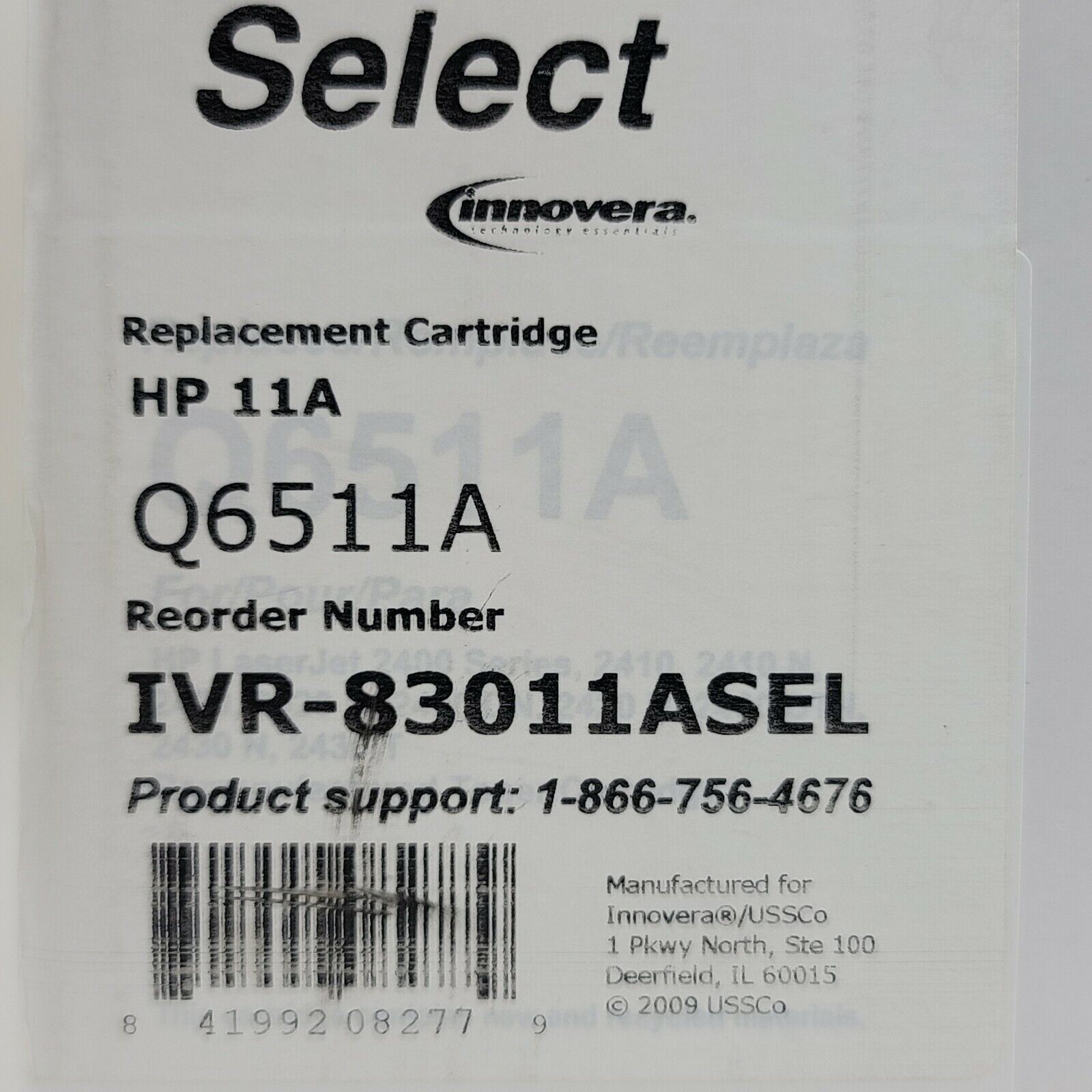 Innovera Printer Toner Compatible HP 11A Cartridge Q6511A - IVR-83011ASEL NEW
