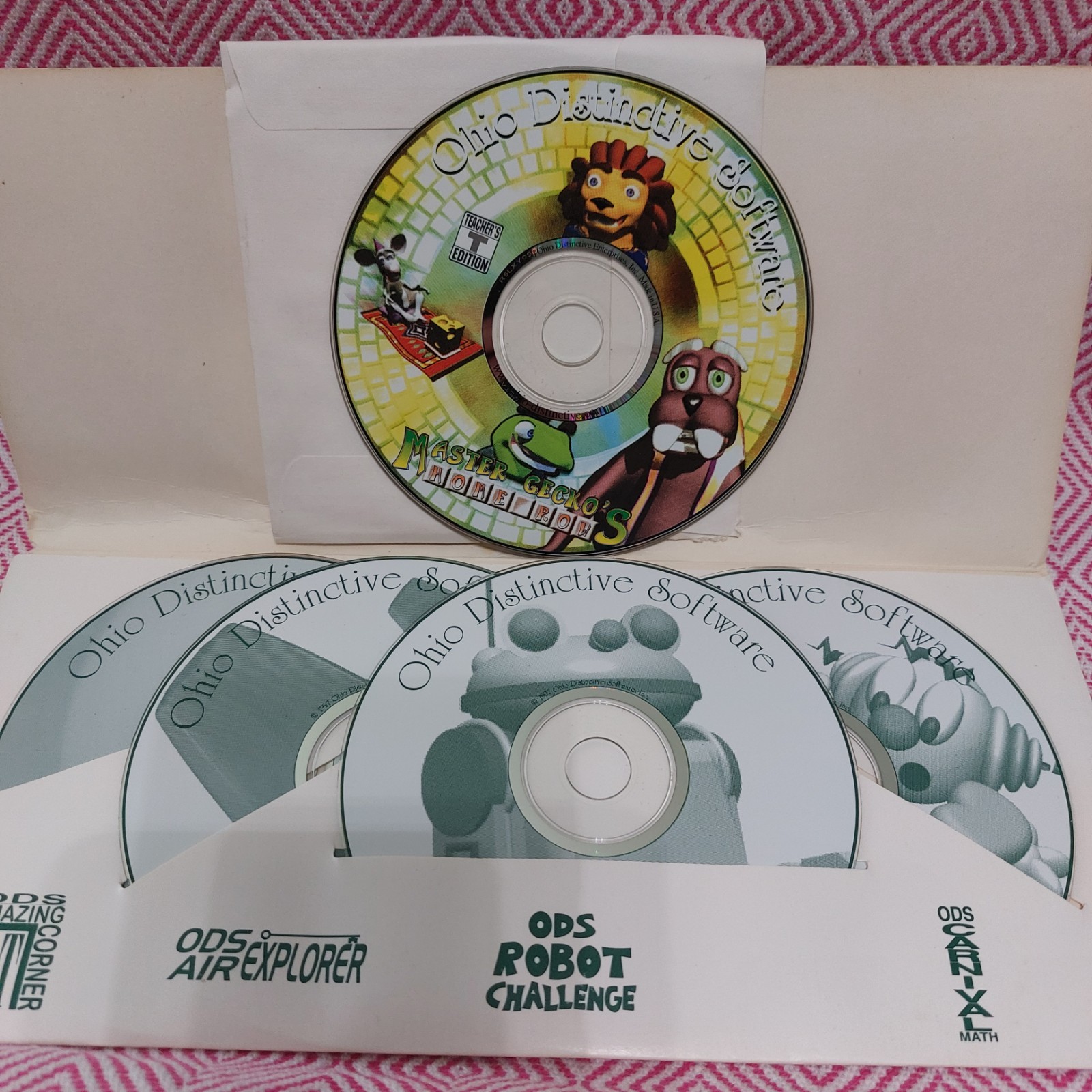 VTG Ohio Distinctive Software CD 5 Educational Computer Games Kids Preschool See