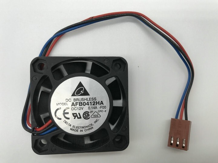 DELTA 4010 AFB0412HA -F00 DC12V 0.14A 40mm 3-wire axial cooling fan 3pin