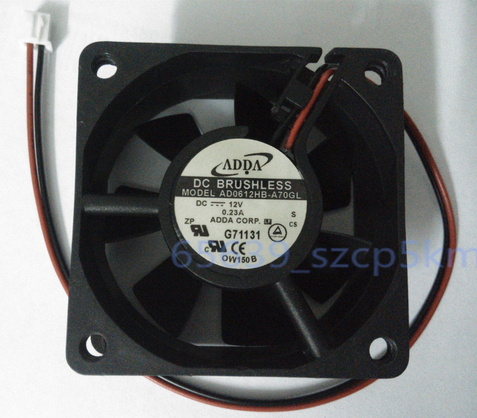 ADDA AD0612HB-A70GL DC12V 0.23A 60x60x25mm 2 Pin Case/CPU Cooling Fan