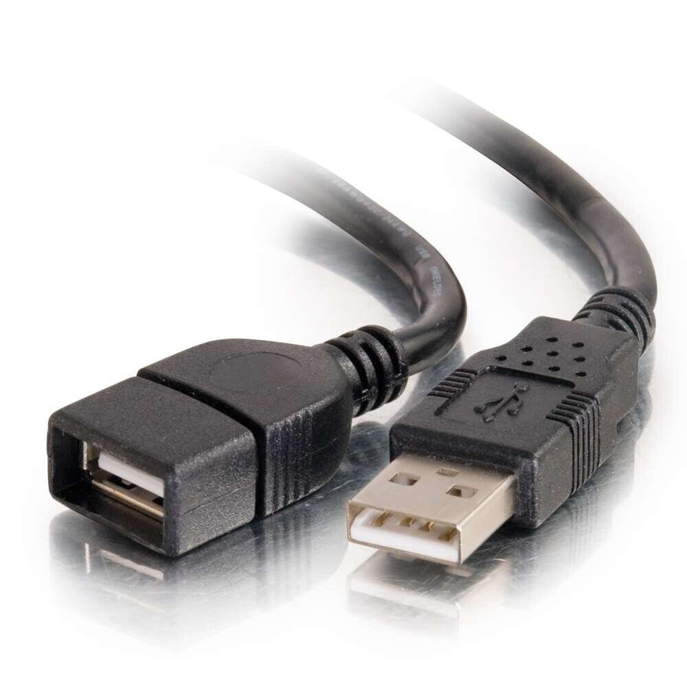 USB 2.0 A Male to A Female Extension Cable-[3.3ft (1m)-9.8ft (3m)]-C2G