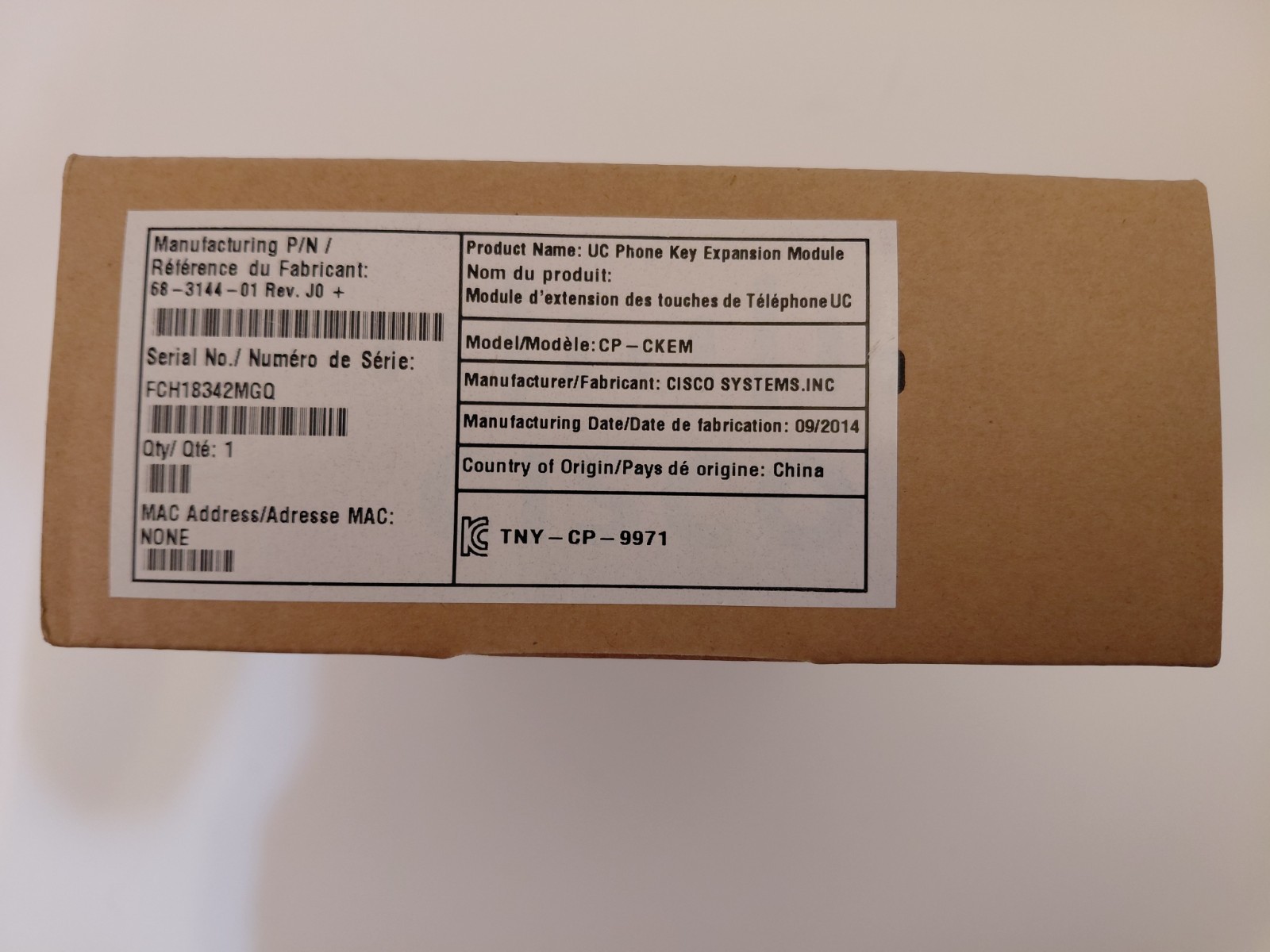 Cisco Key Expansion Module UC Phone Kit - CP-CKEM - NEW