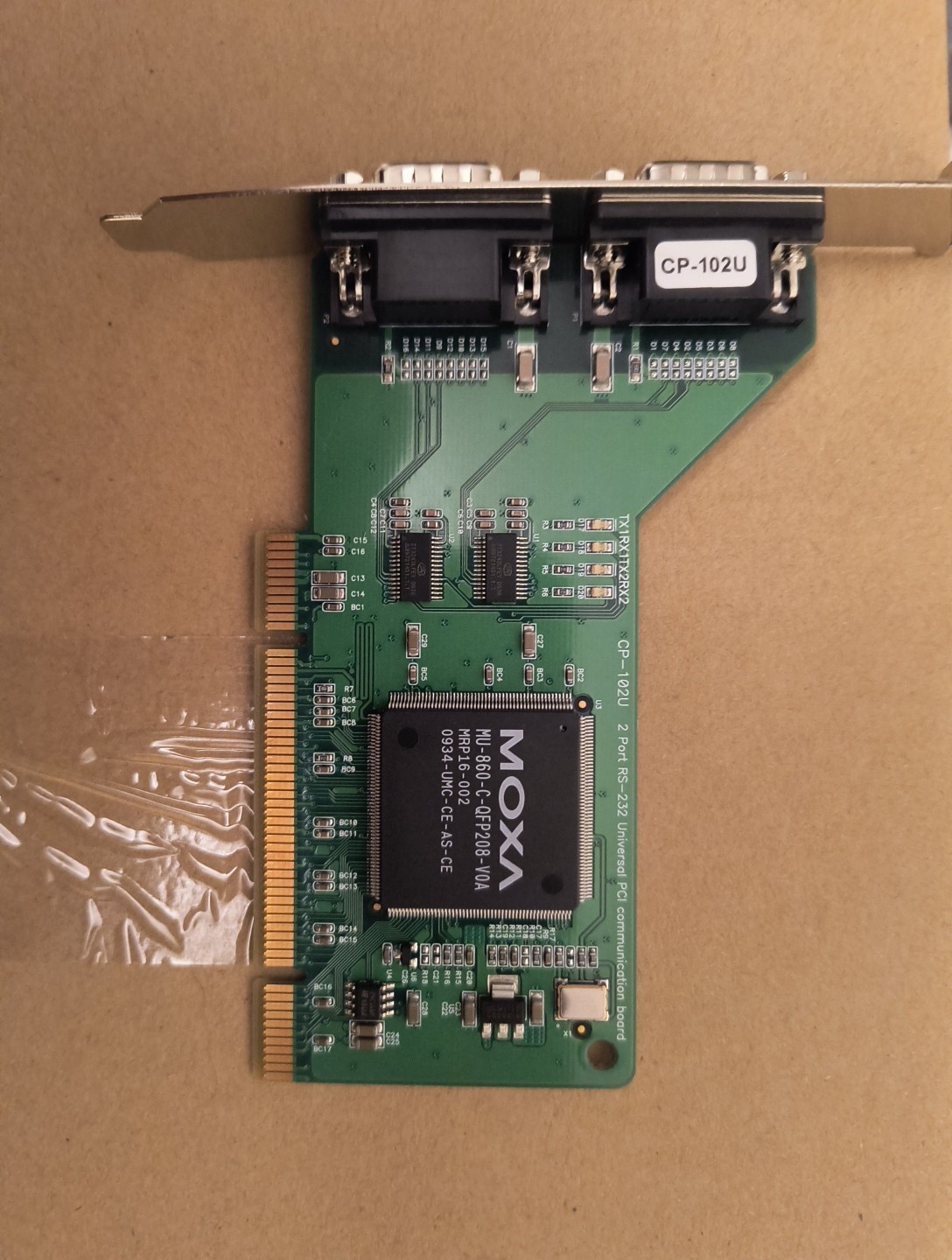 Genuine Moxa CP-102U 2-Port RS-232 Smart PCI 