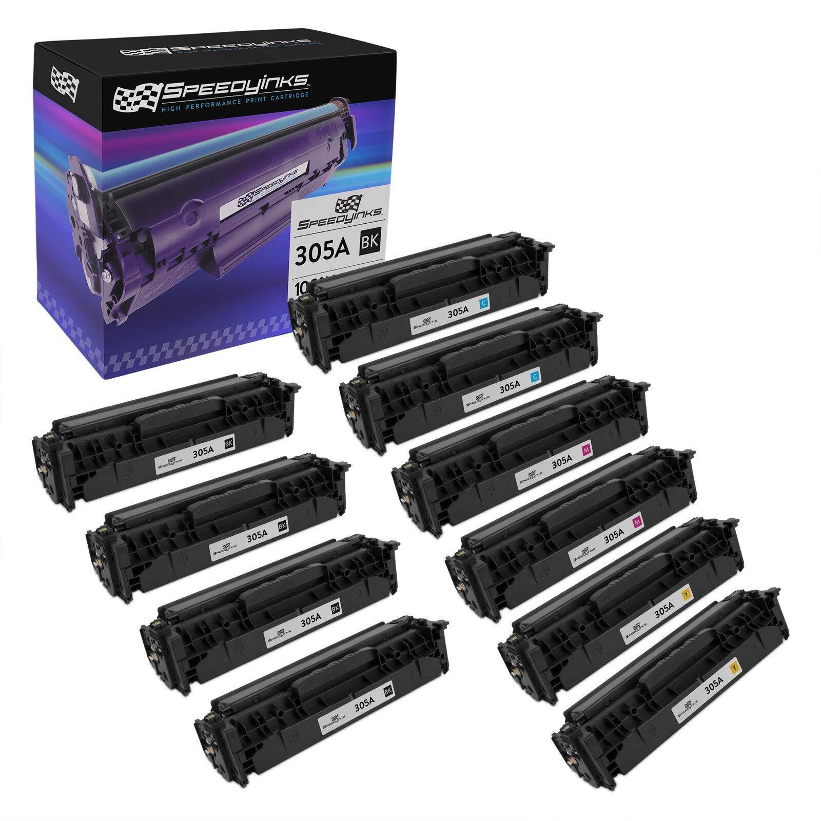 10PK Reman Toner Cartridge for HP305A LaserJet Pro 400 Color M475dn M451nw Black