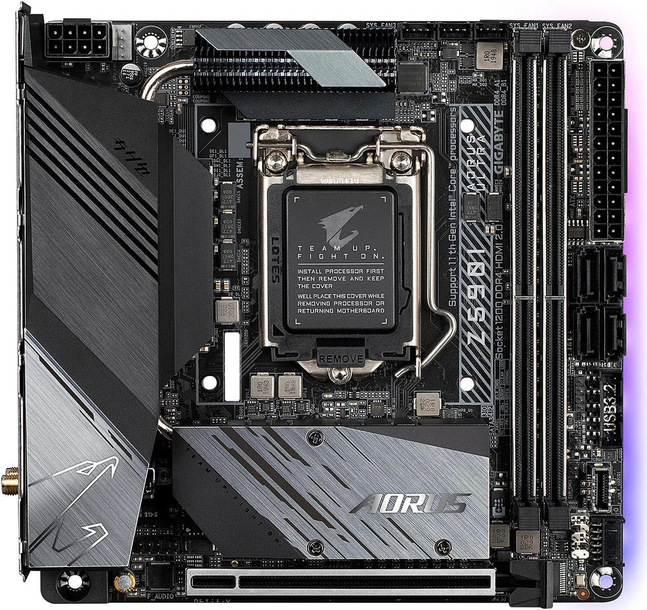 GIGABYTE Z590I AORUS ULTRA LGA 1200, Intel Mini-ITX Motherboard
