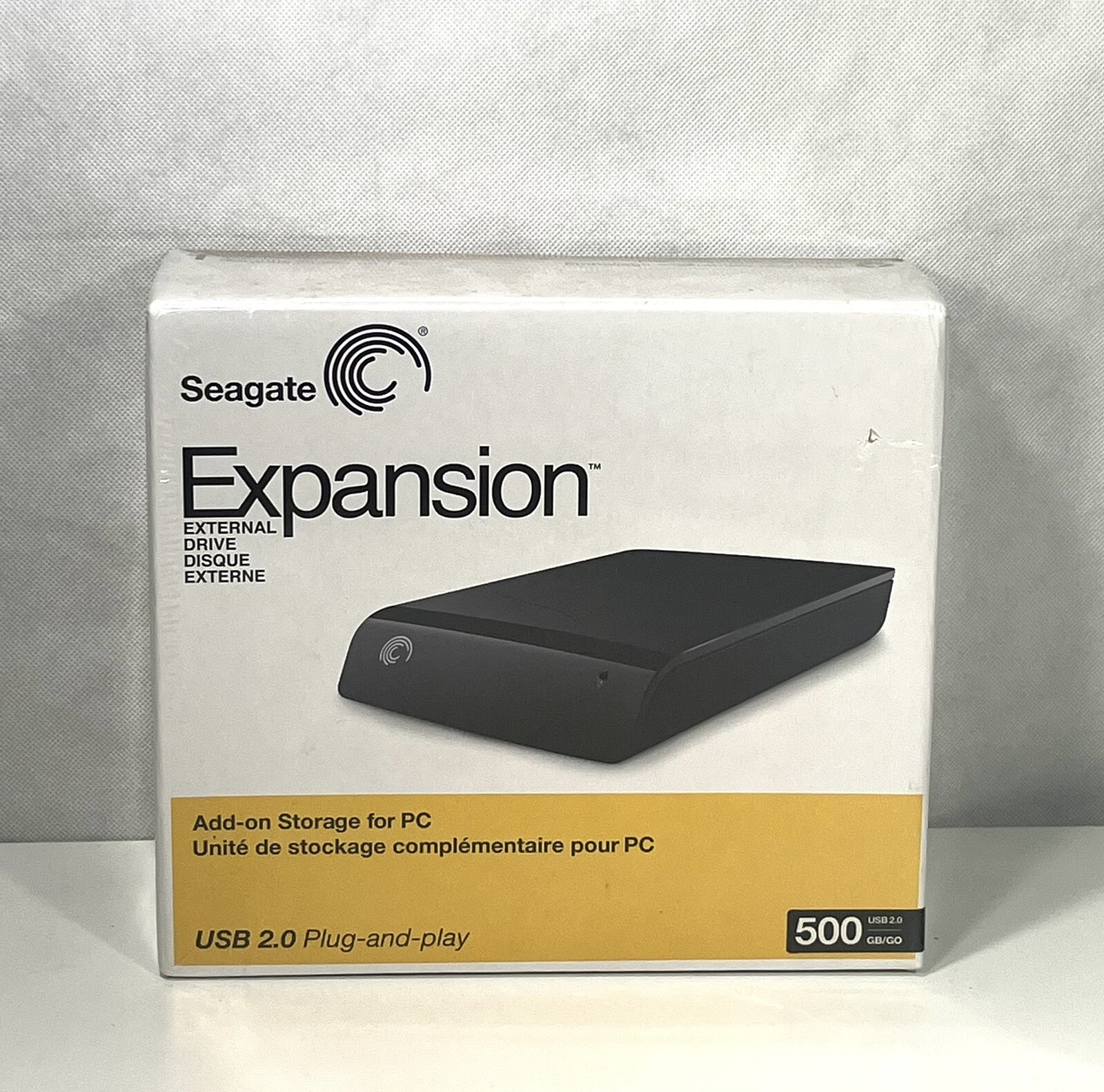 Seagate Expansion External Desktop Drive ST305004EXA101-RK, USB 2.0, 500 GB New
