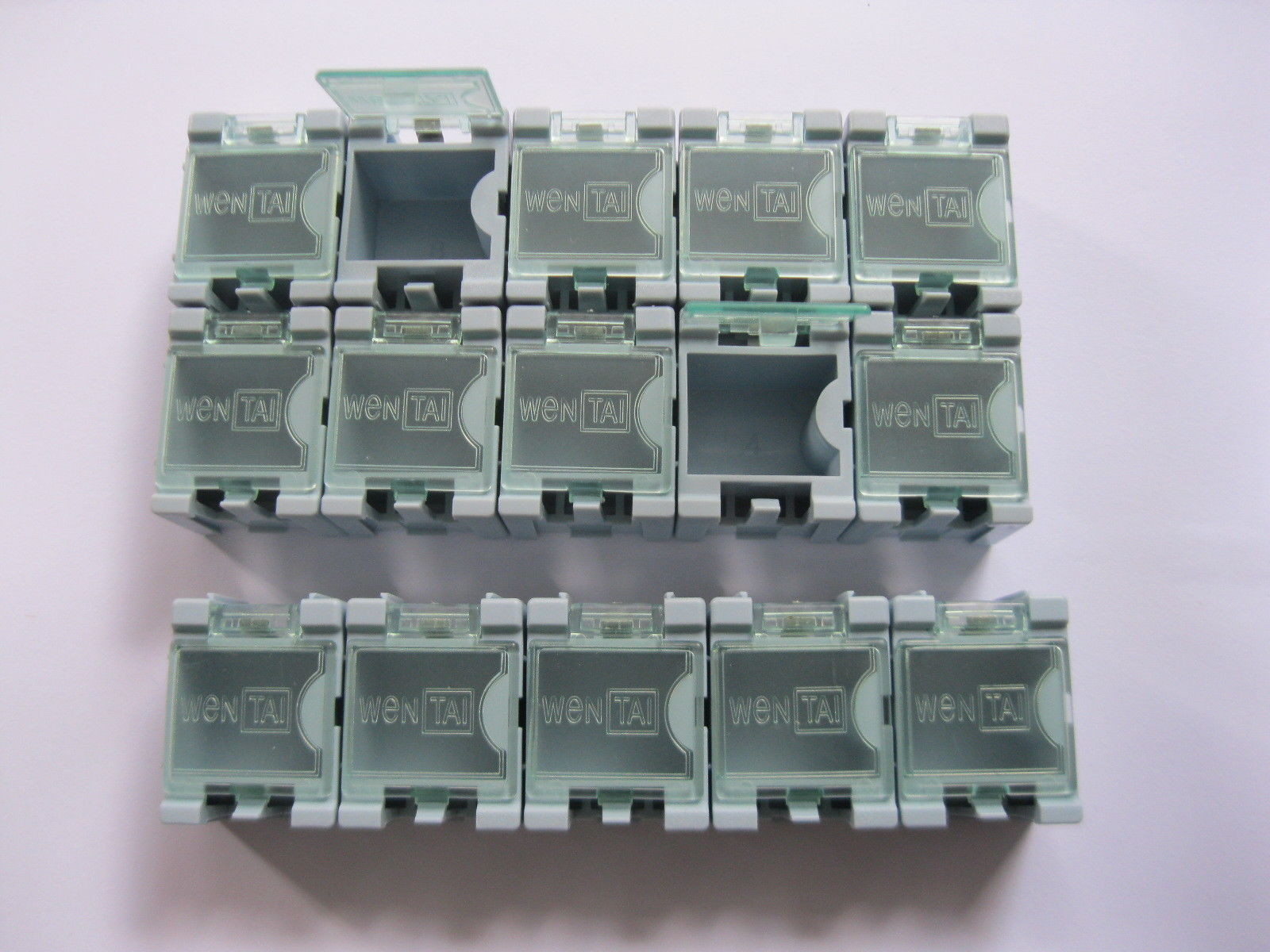 36 pcs Blue SMD SMT Electronic Component Mini Storage Box New