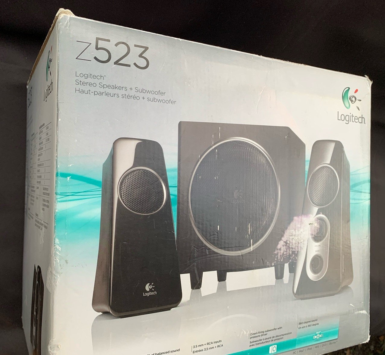 Tested Logitech Z523 Speaker System with Subwoofer - Black Excellent Condition