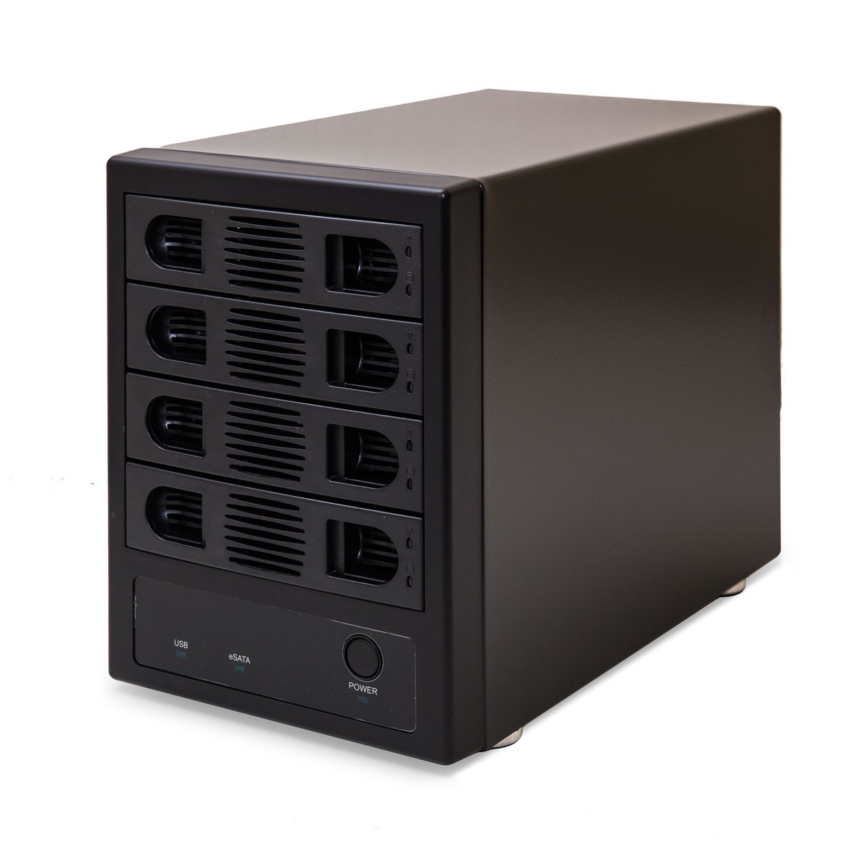 4 Bay 2.5" and 3.5" SATA Hard Drive External USB 3.0&eSATA Hard Drive Enclosure