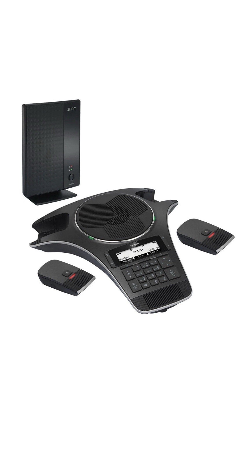 Snom SNO-C620 SIP DECT Wireless Conference Speaker Phone Base MICS 24 Hours Talk
