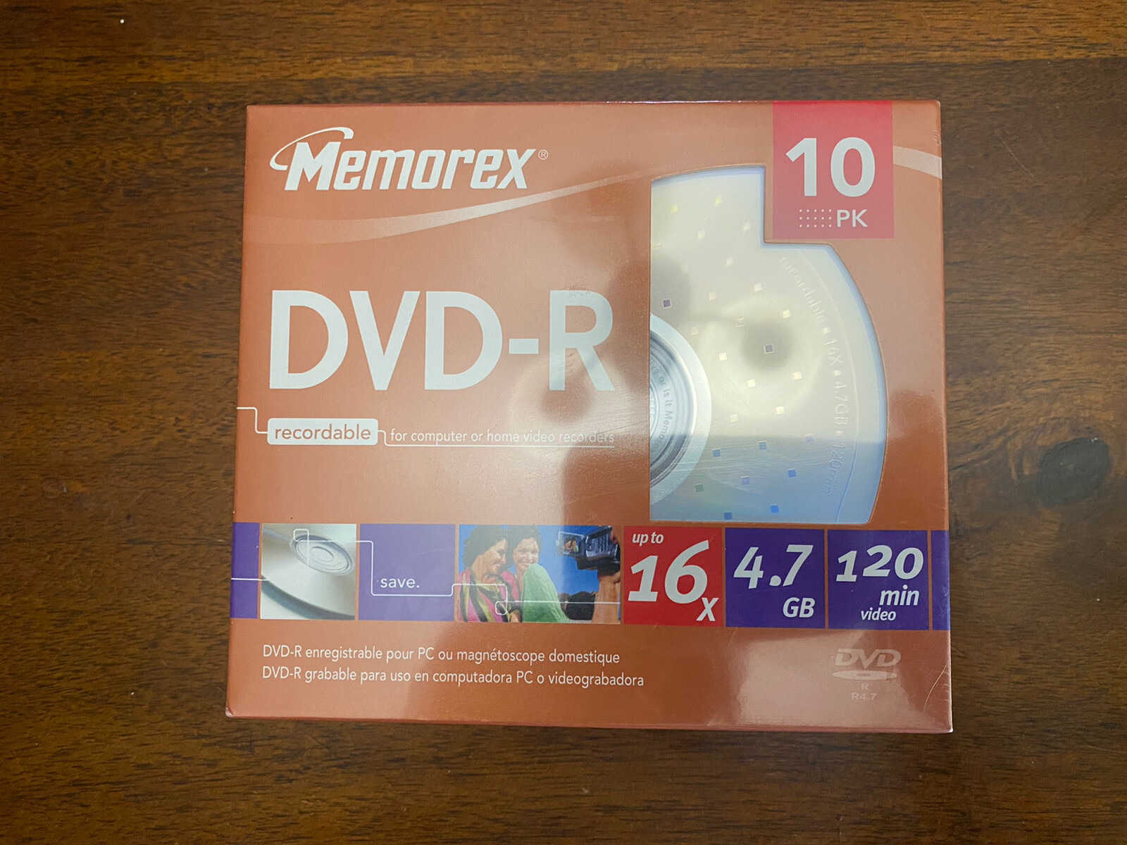 Memorex DVD-R 10 Pack Recordable 16 x 4.7GB 120 Min With Jewel Cases *FREE SHIP*