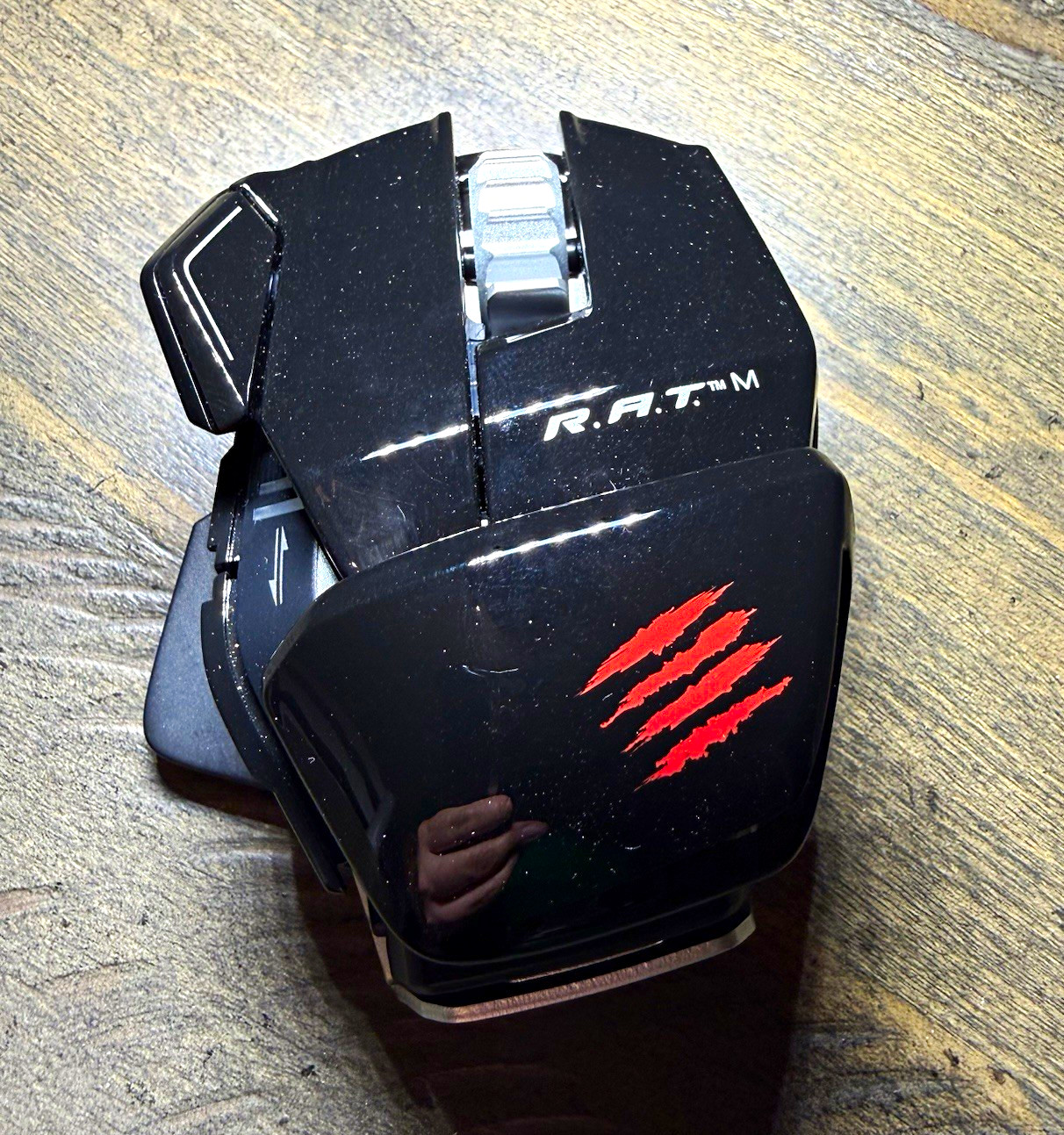 Vintage/Rare Mad Catz R.A.T. M Optical Gaming Mouse Adjustable DPI 6400