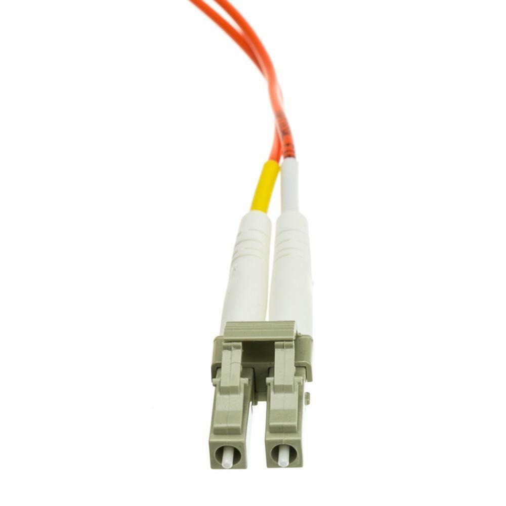 10 Meter LC to LC Multimode 50/125 Duplex Fiber Optic Cable - Orange