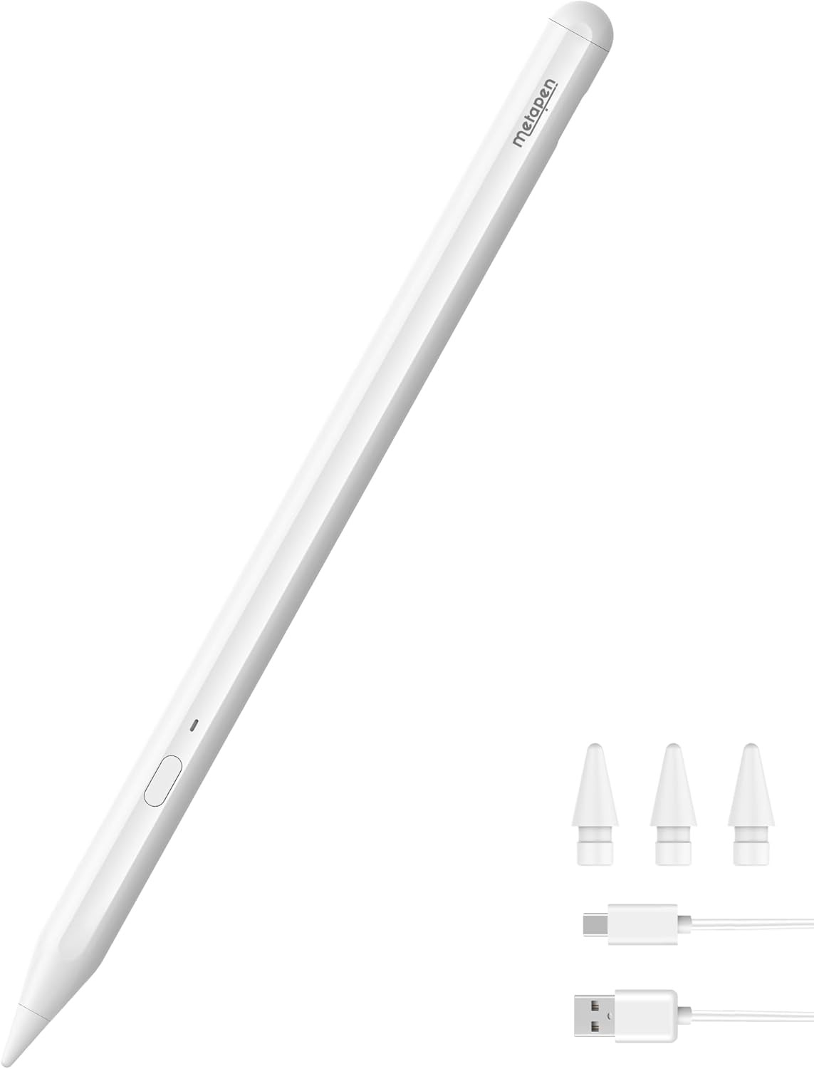 Metapen Pencil A11 for iPad 6th-11th, Quick Button & Bluetooth, 2X Fast Charge S