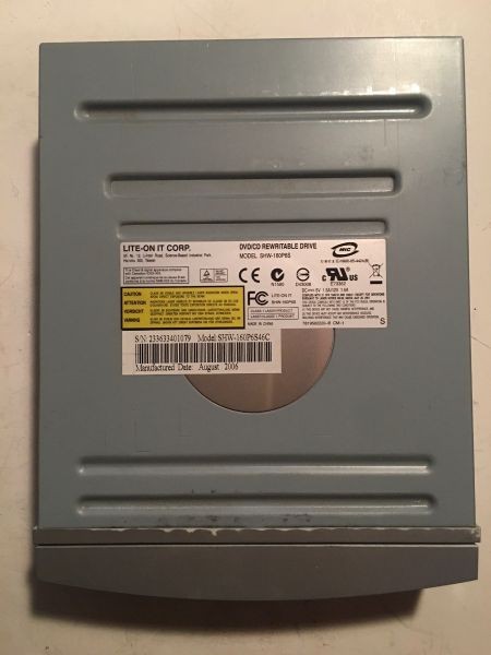 Dvd/cd rewritable drive, shw-160p6s04c, may 2006, black or silver (curved)