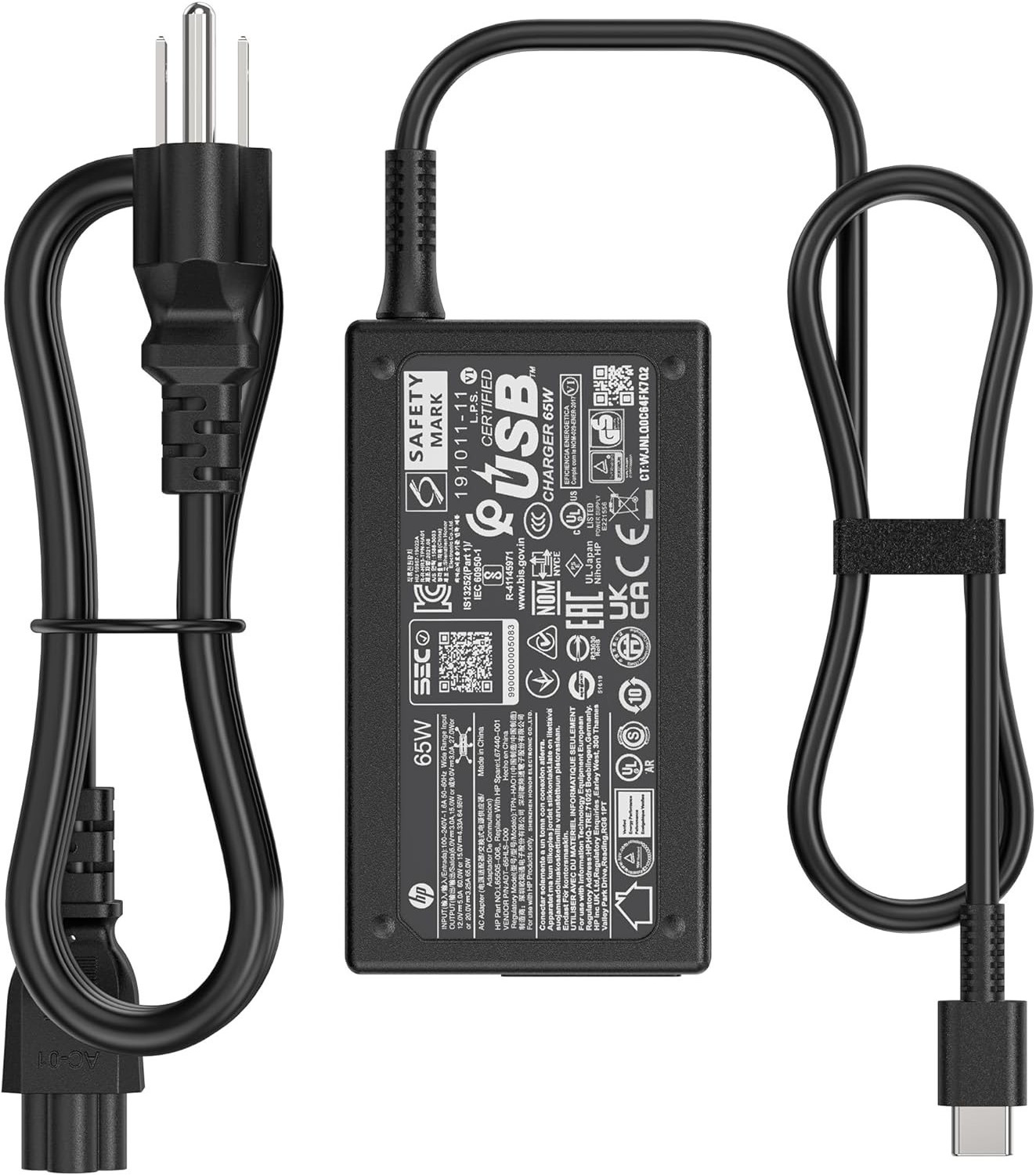 Genuine 65W USB C Charger For HP ProBook Pavilion Fortis OmniBook ZBook Firefly